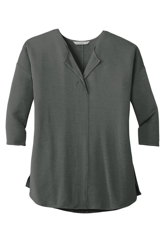 F&M Bank & Trust Ladies Concept 3/4-Sleeve Soft Split Neck Top