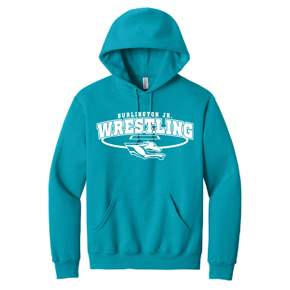 Burlington Jr. Wrestling Hood