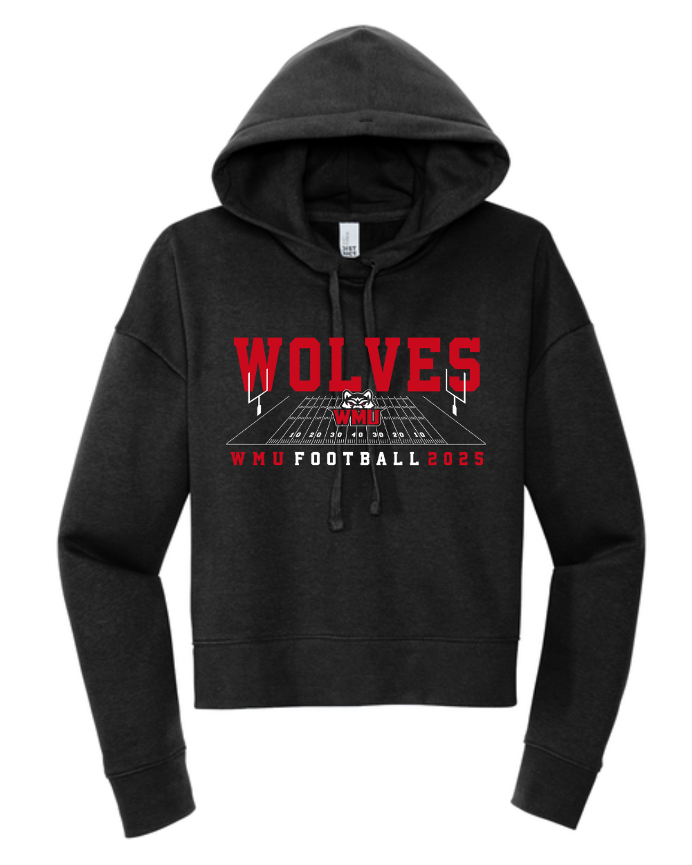 WMU FB 2025 Ladies Crop Hoodie