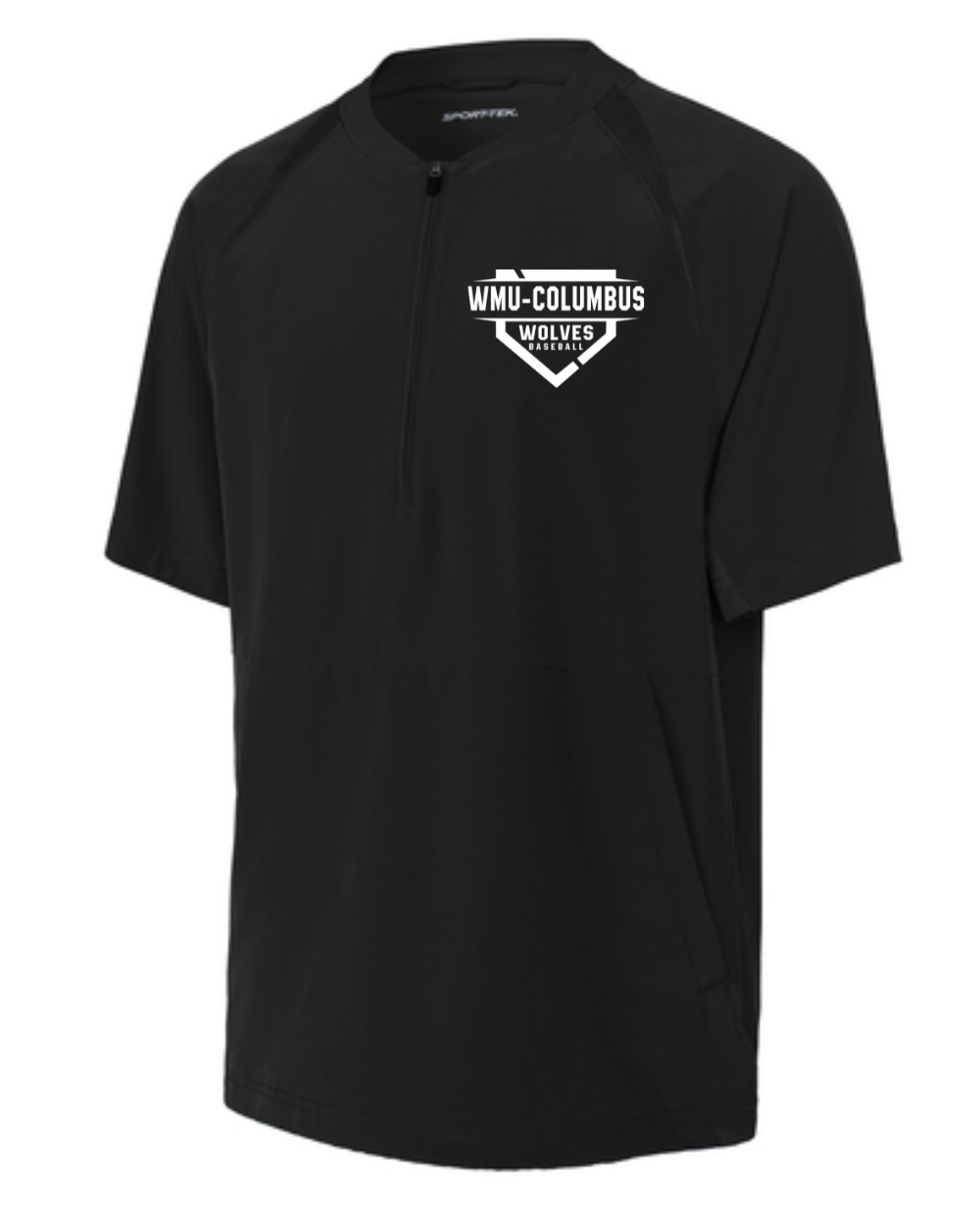 WMU-CJ Baseball Shortsleeve 1/2 Zip Pullover