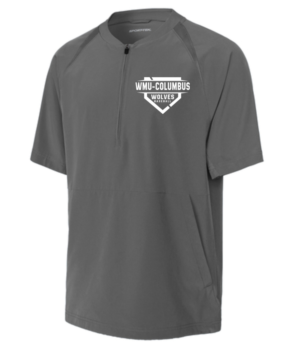WMU-CJ Baseball Shortsleeve 1/2 Zip Pullover