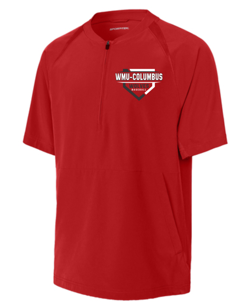 WMU-CJ Baseball Shortsleeve 1/2 Zip Pullover