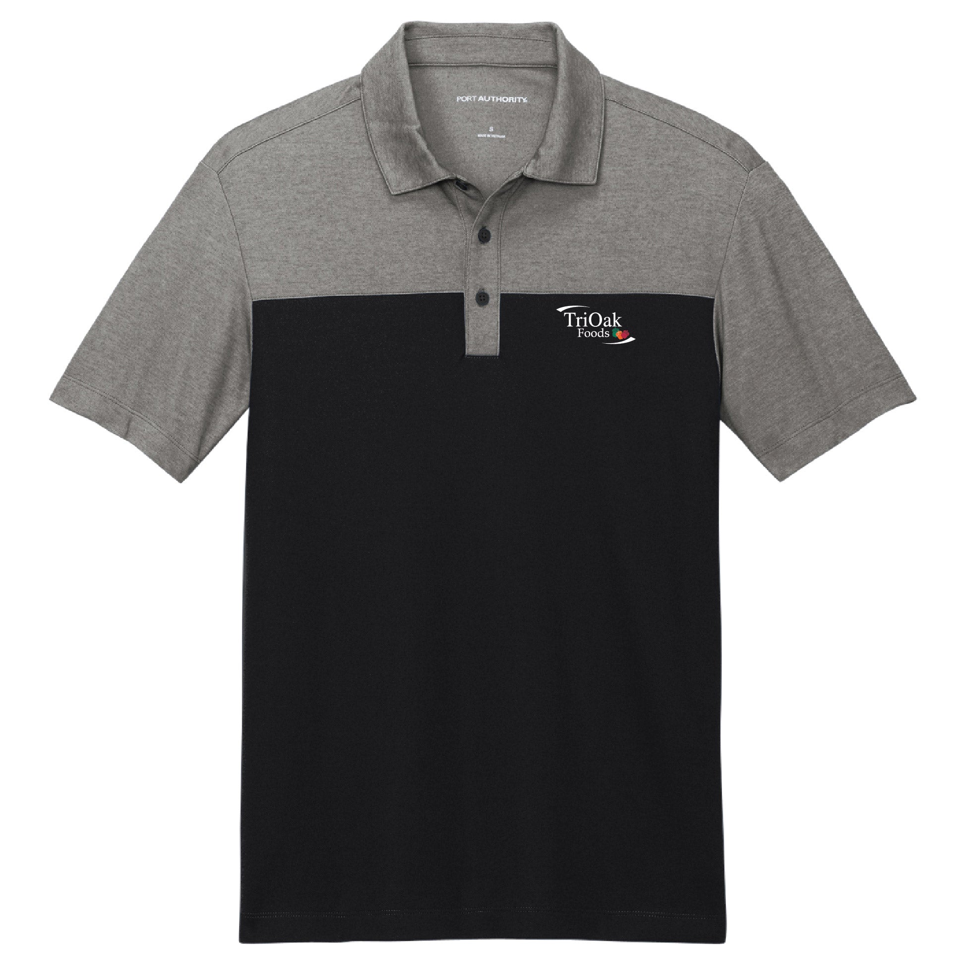 Tri Oak Fine Pique Blend Blocked Polo