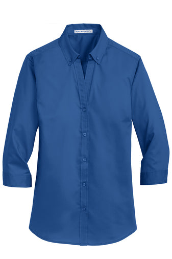 Danville State Bank Ladies 3/4-Sleeve SuperPro™ Twill Shirt