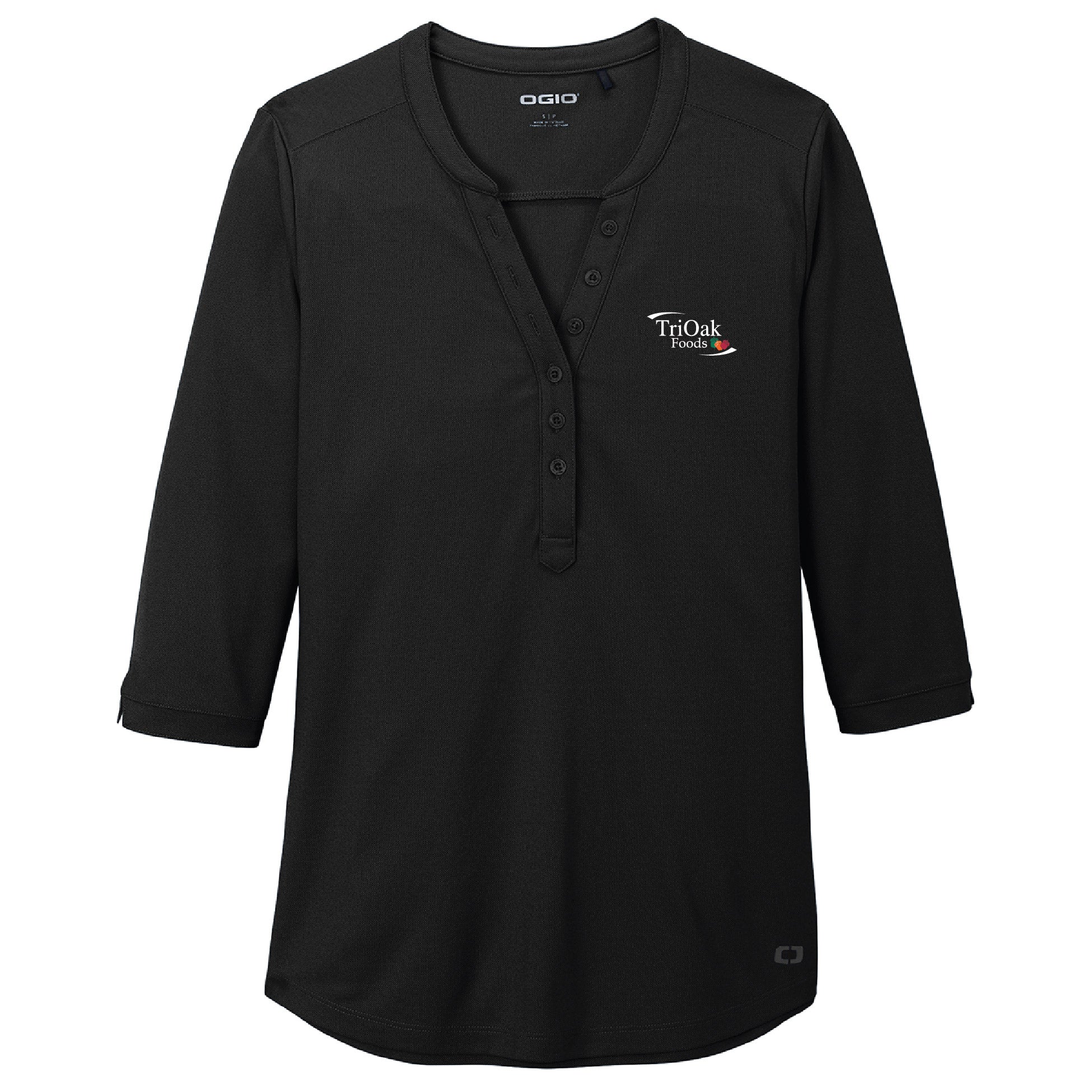 Tri Oak Ladies Jewel Henley
