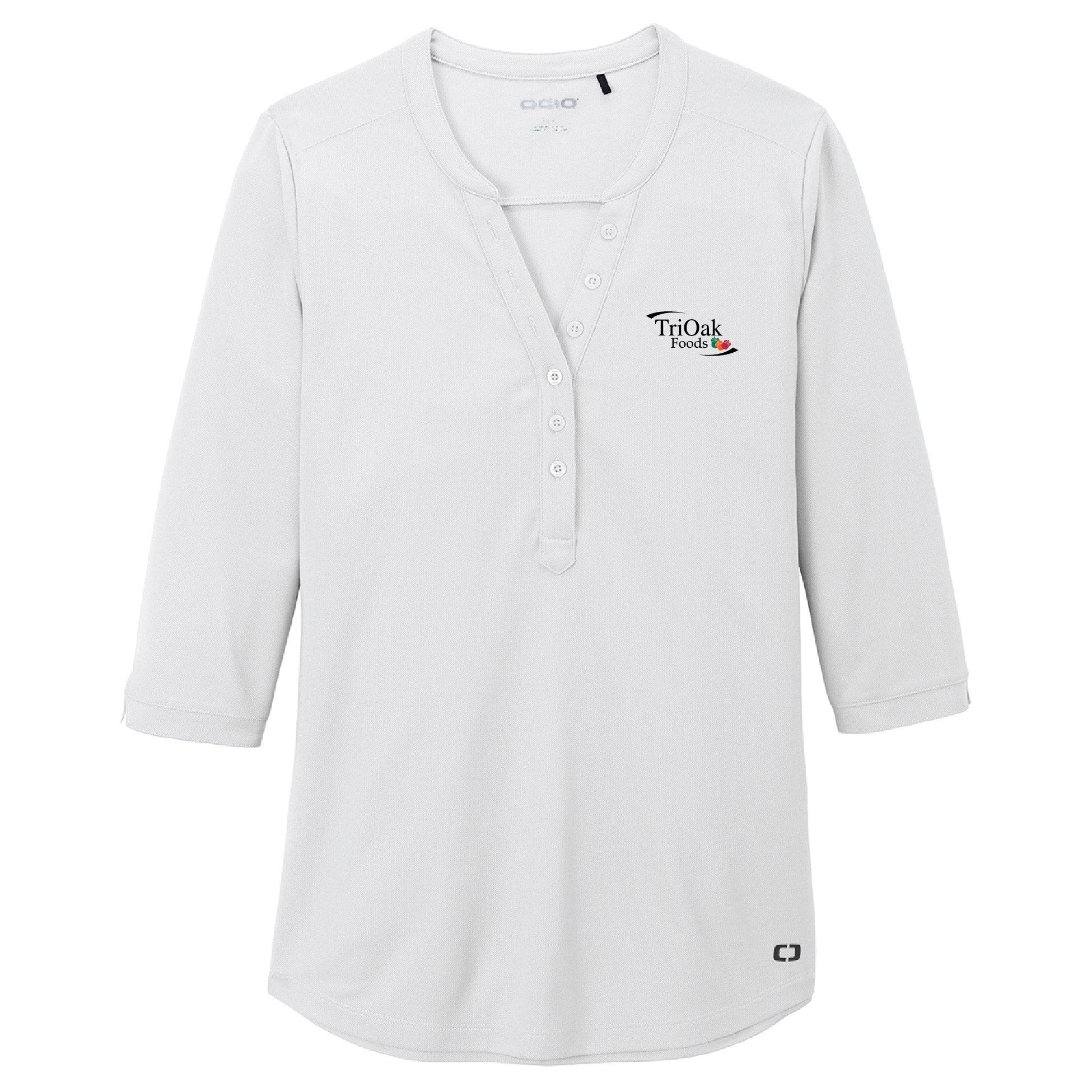 Tri Oak Ladies Jewel Henley