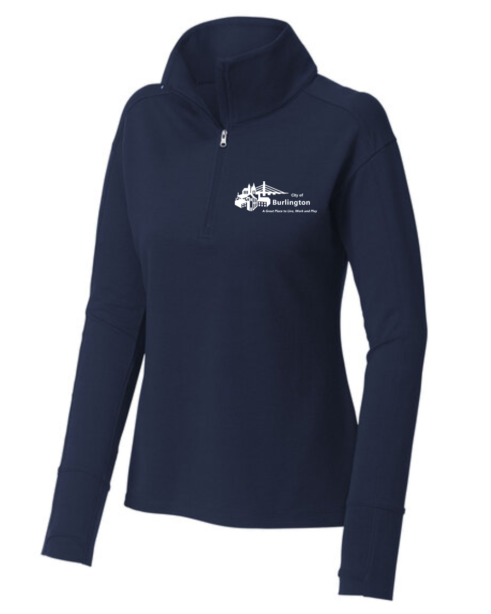 City of Burlington Ladies 1/4 Zip