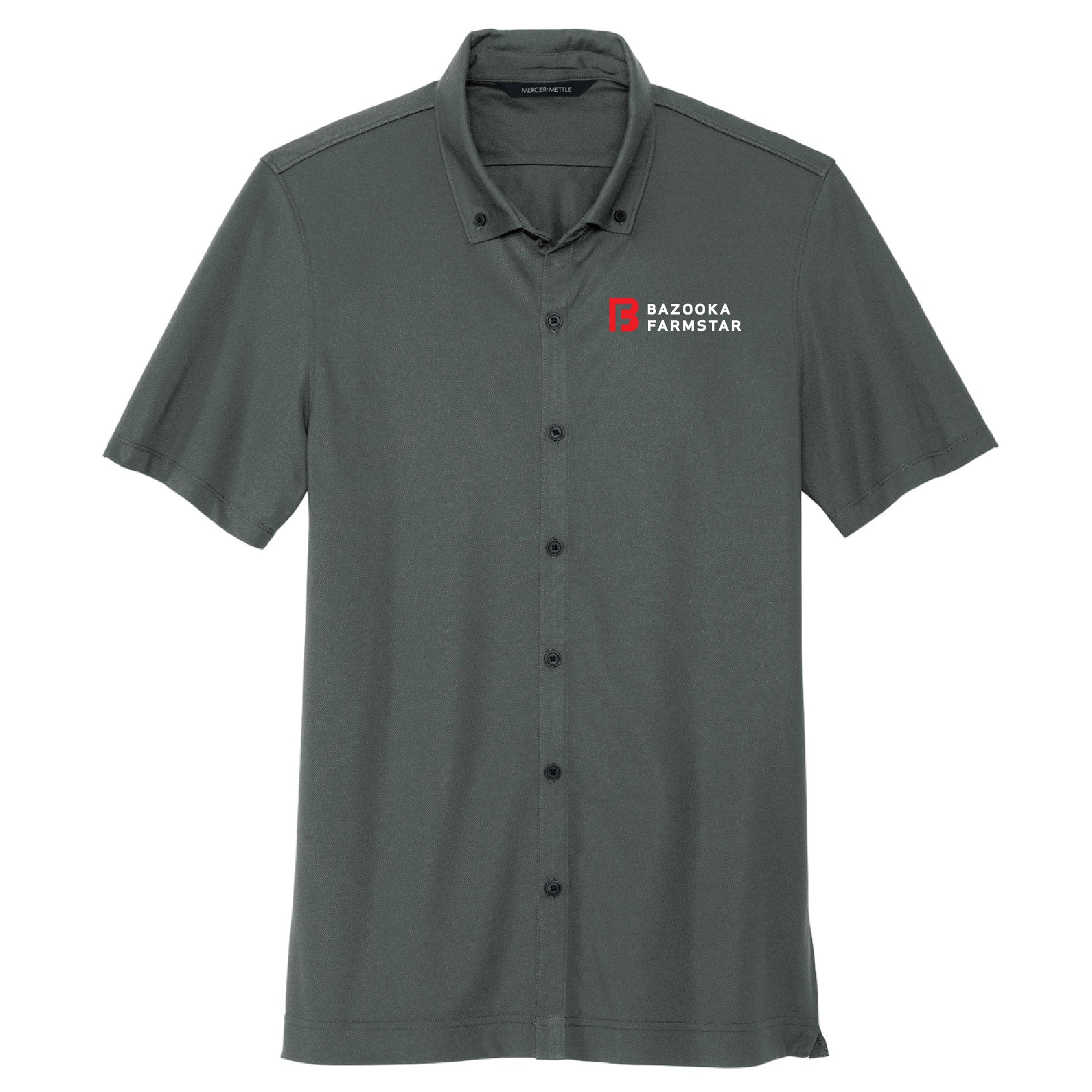 Bazooka Farmstar Stretch Pique Full-Button Polo