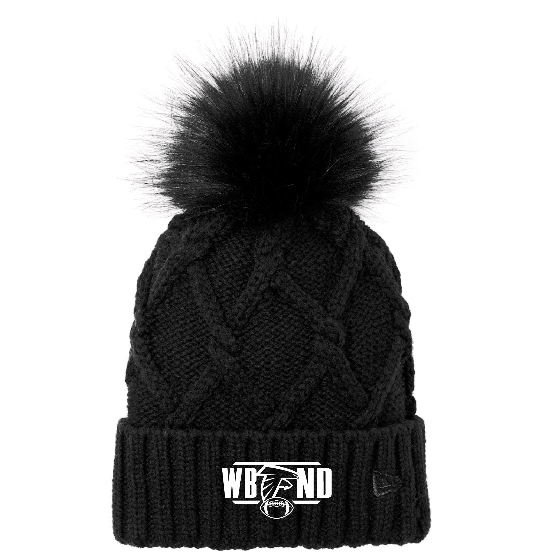 WBND Football 2023 Faux Fur Pom Beanie