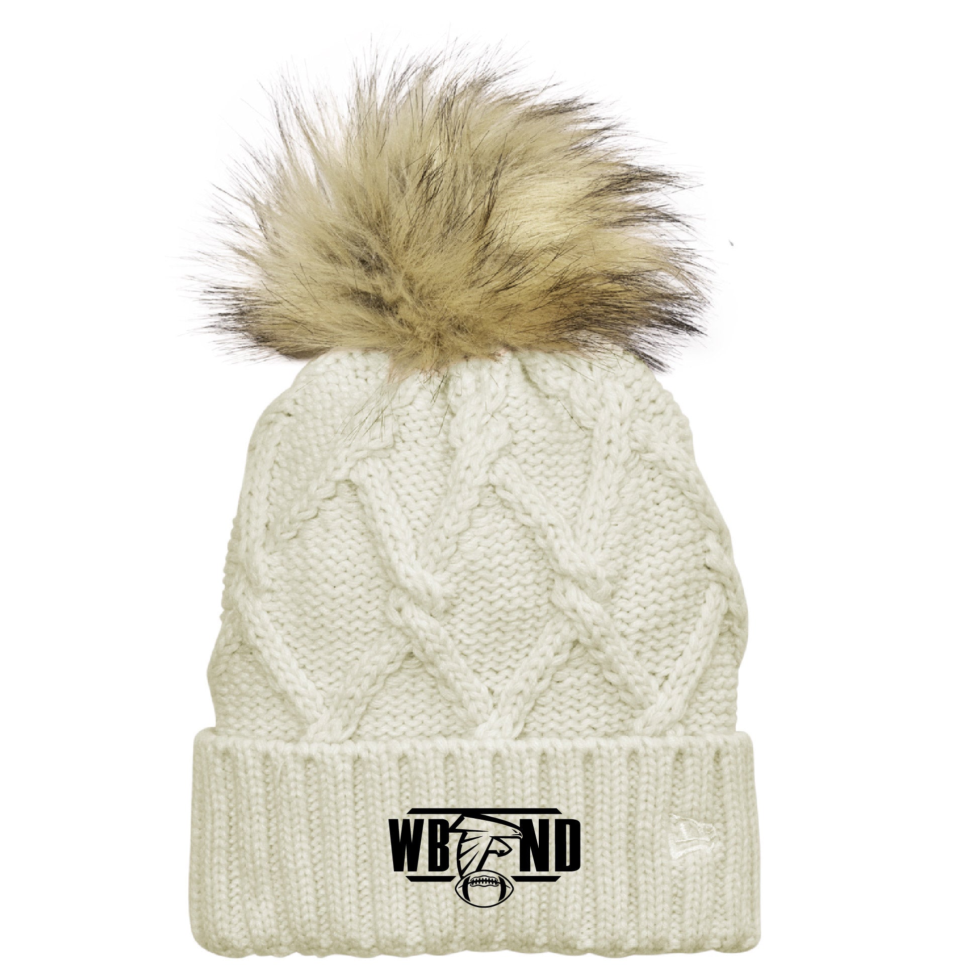 WBND Football 2023 Faux Fur Pom Beanie