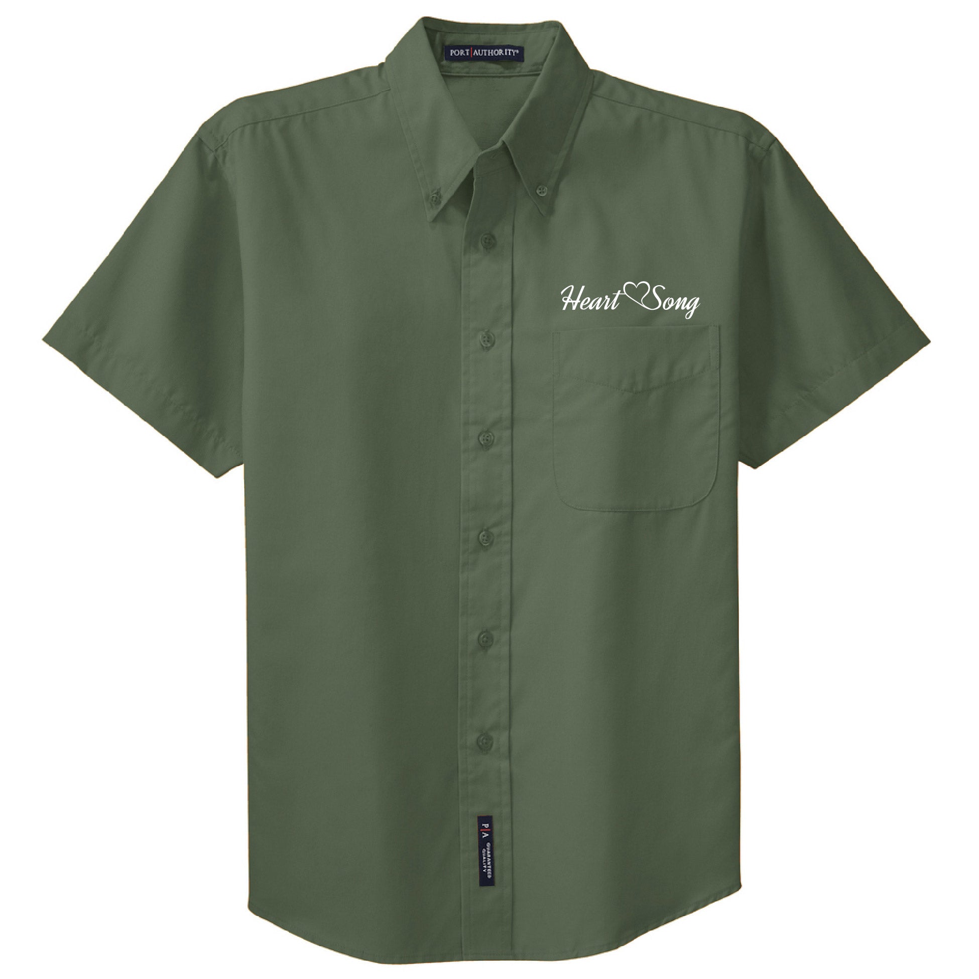 Heart Song Shortsleeve Button-Down
