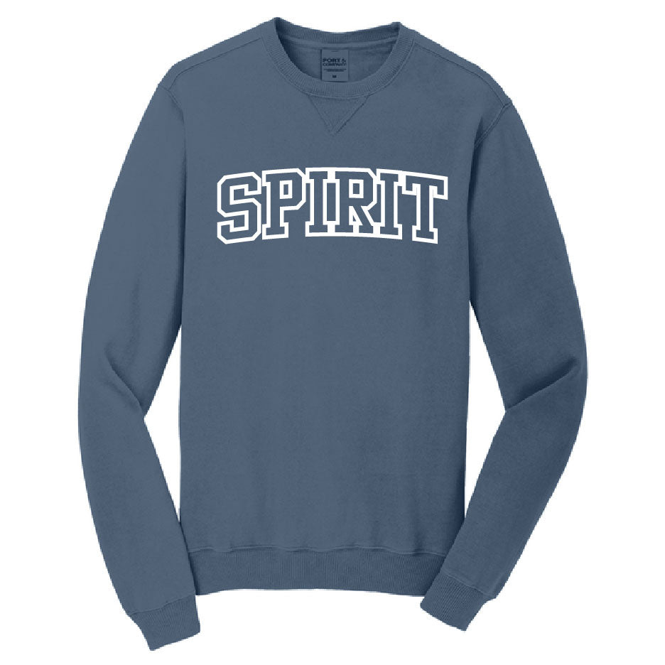 Spirit VB 2027 Emb Spirit Garment Dye Crew Sweatshirt