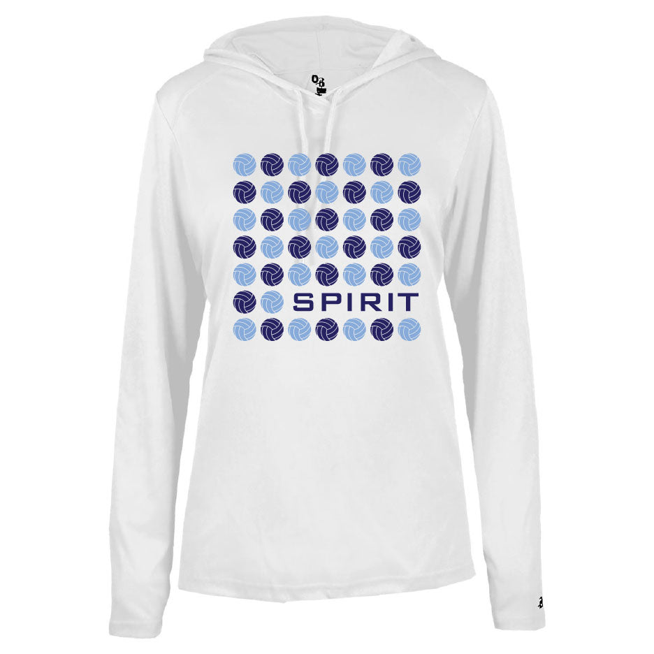 Spirit VB 2027 Ladies Lighweight Dryfit Hoodie