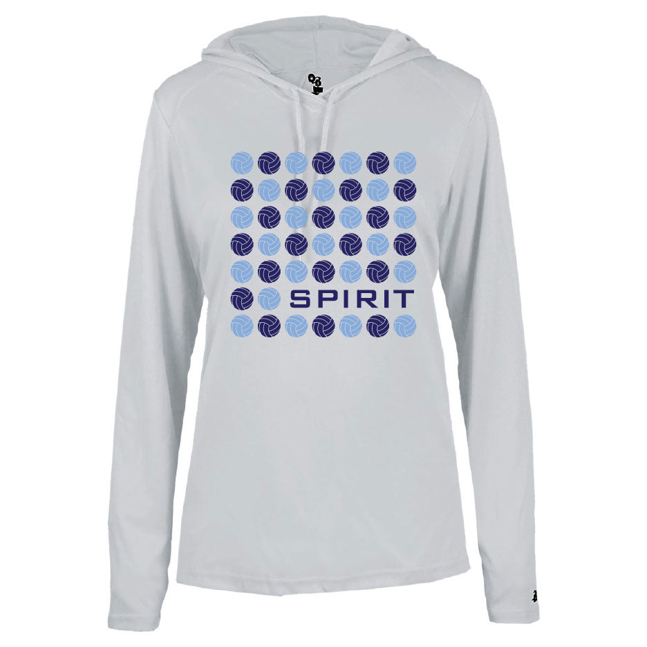 Spirit VB 2027 Ladies Lighweight Dryfit Hoodie
