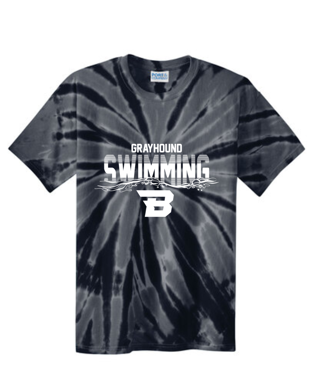 BHS Boys Swim 2025 Tie Dye T-Shirt
