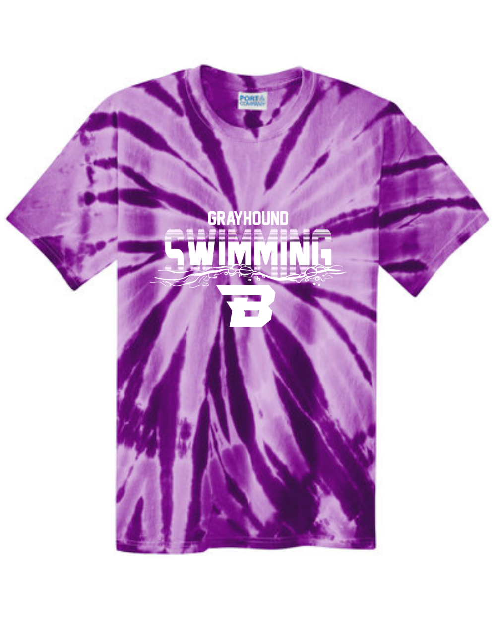BHS Boys Swim 2025 Tie Dye T-Shirt