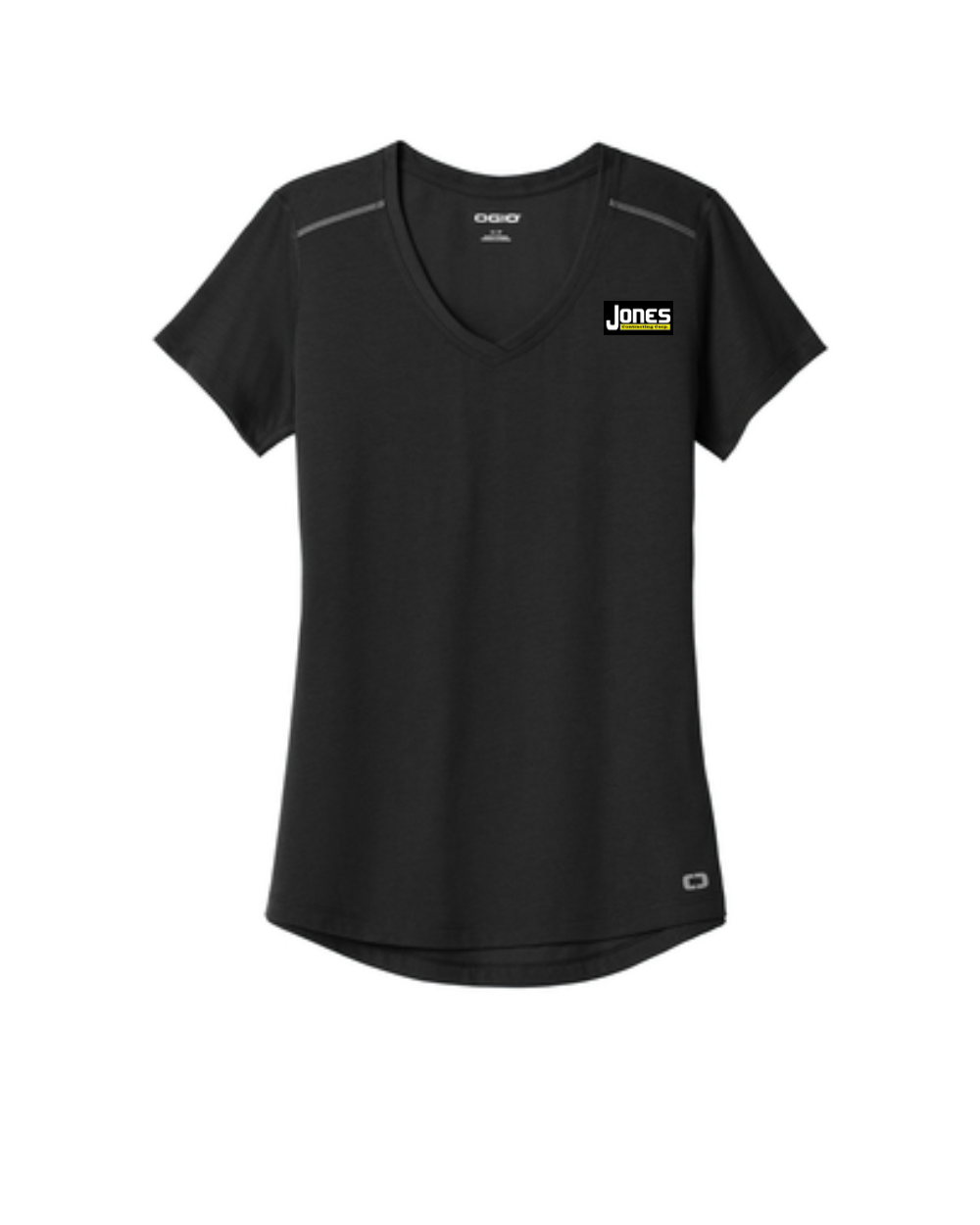 Jones Contracting Ladies OGIO V Neck Tee