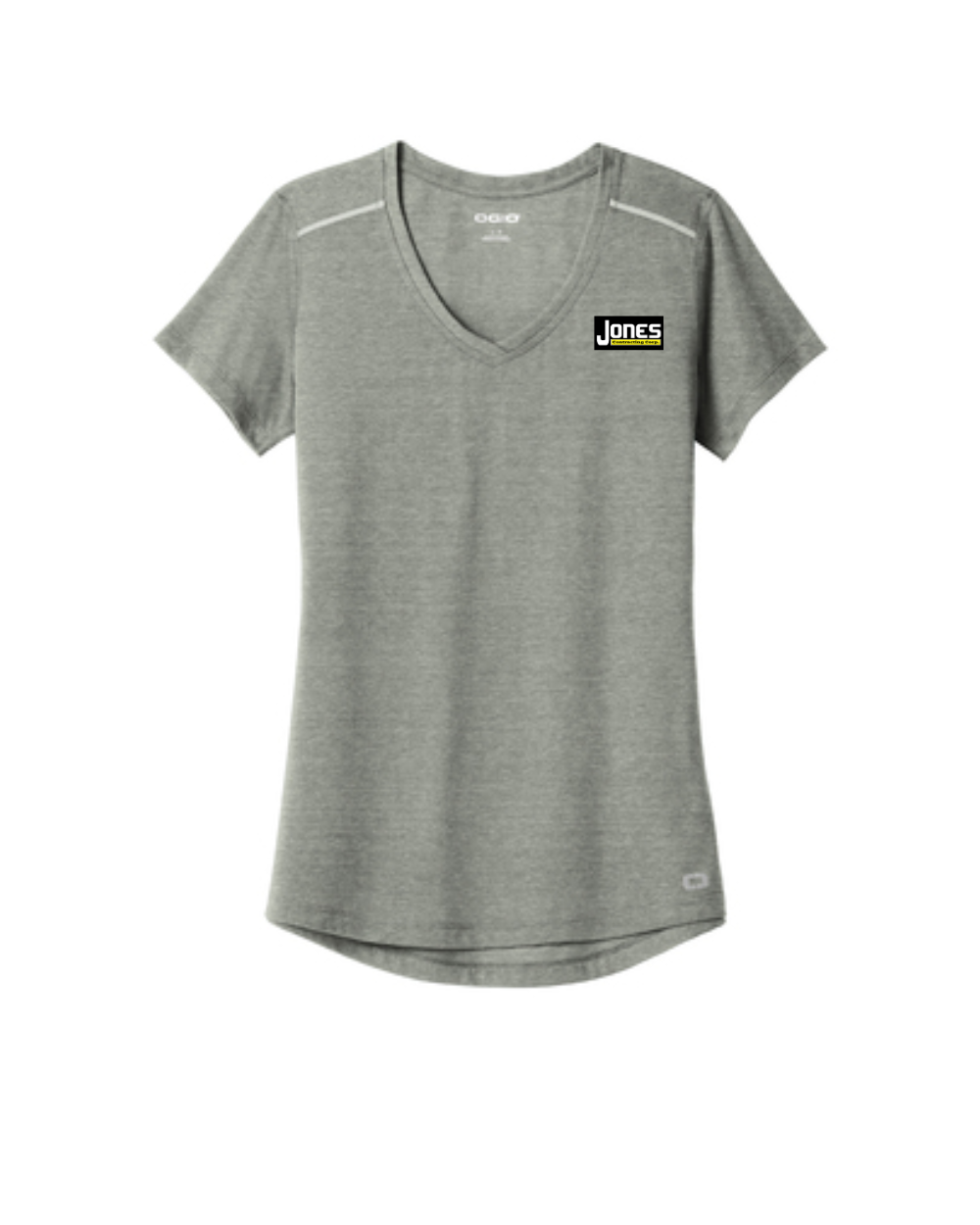 Jones Contracting Ladies OGIO V Neck Tee
