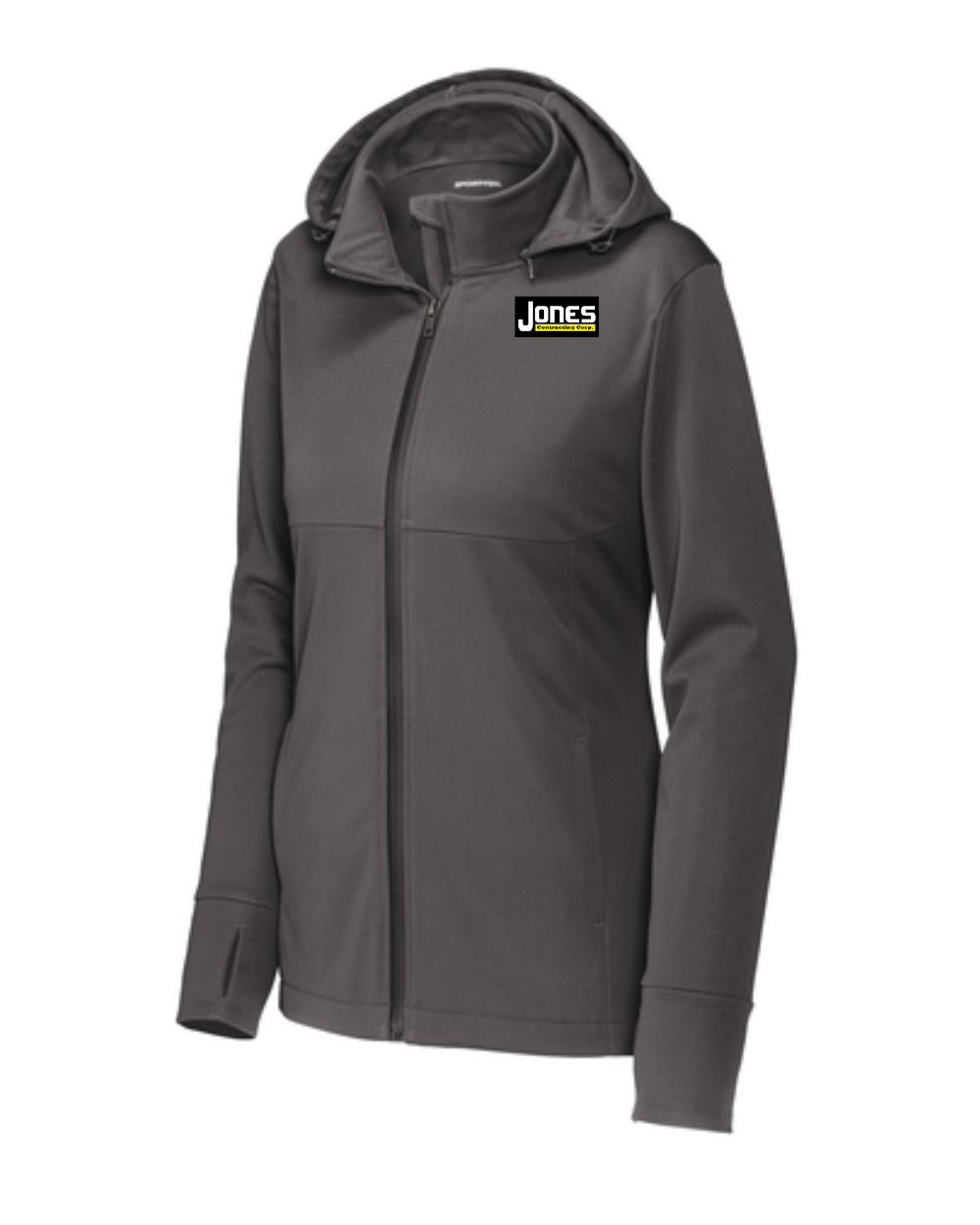 Jones Contracting Ladies Hooded Soft Shell Jacket