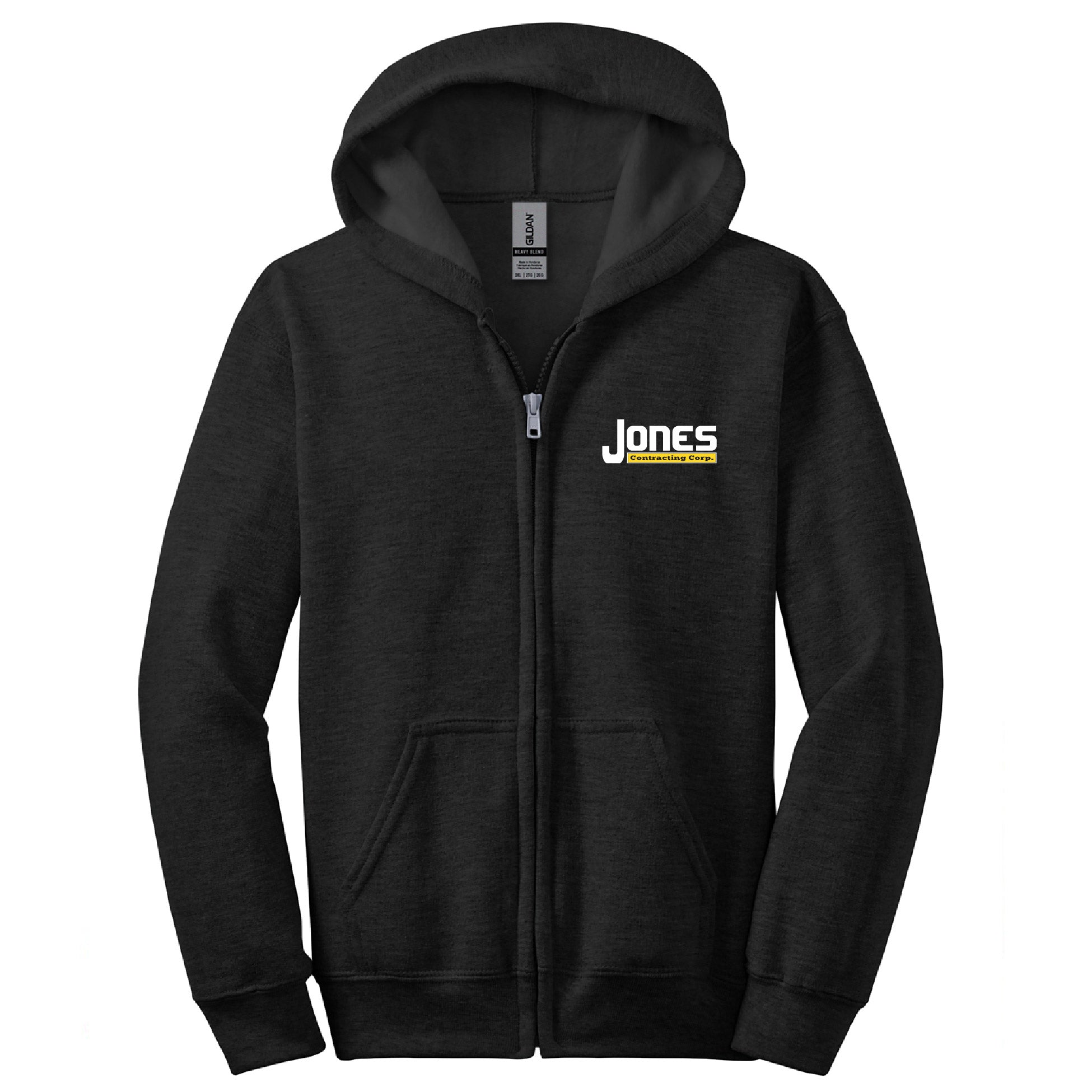Jones Contracting Youth Full-Zip Hood