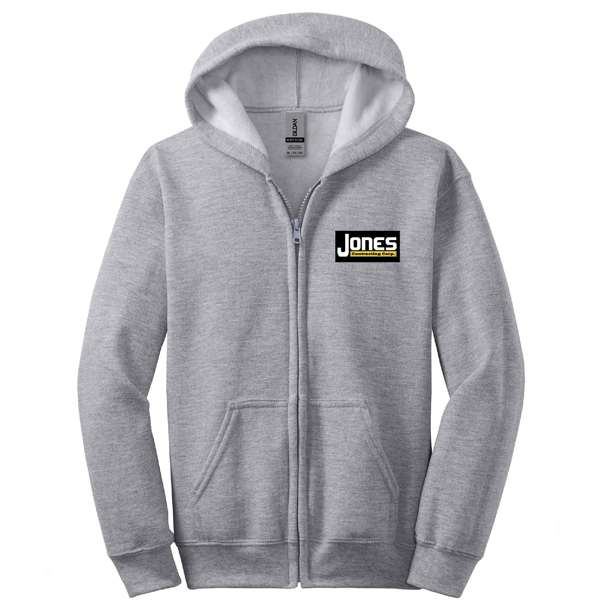 Jones Contracting Youth Full-Zip Hood