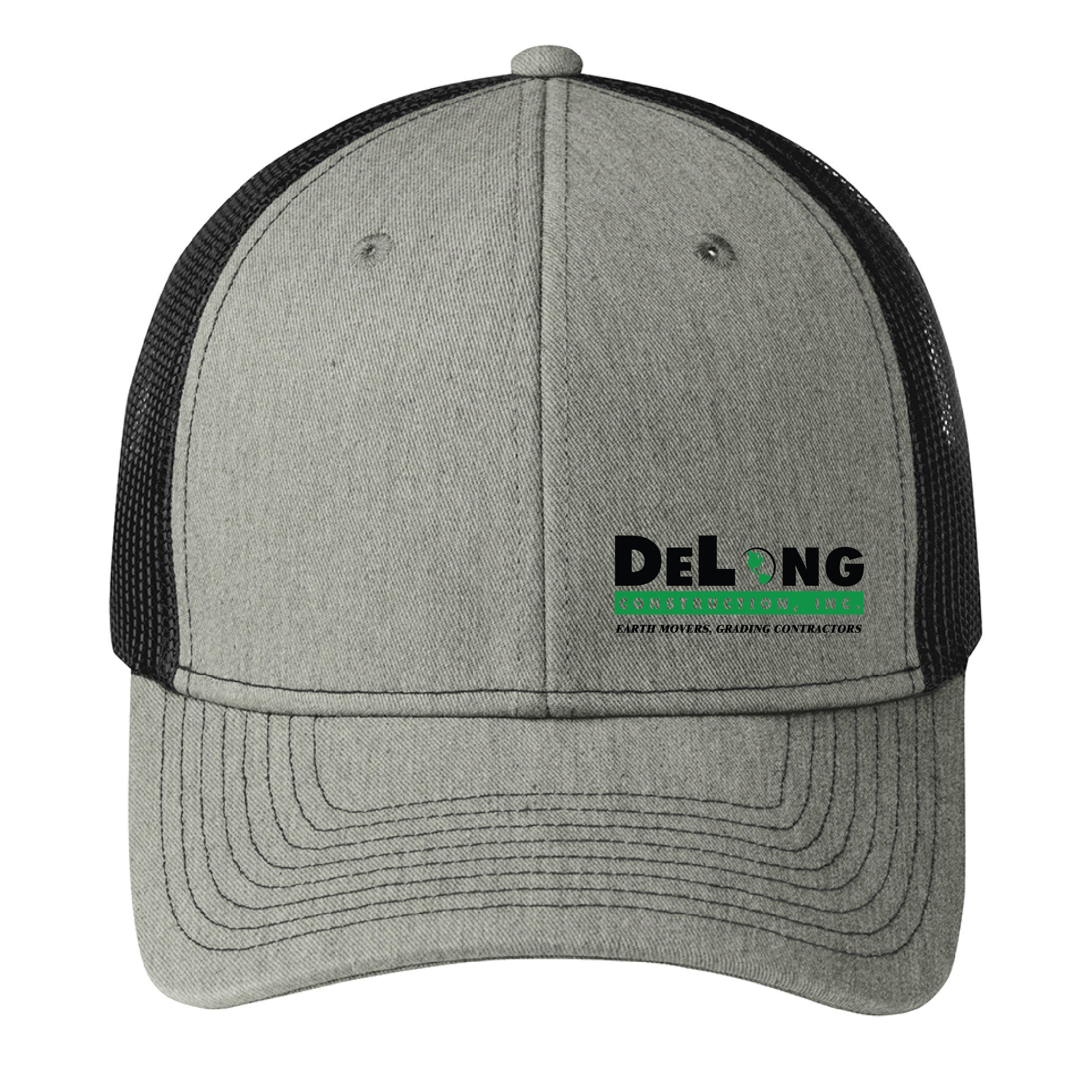 DeLong Construction Snapback Trucker Cap