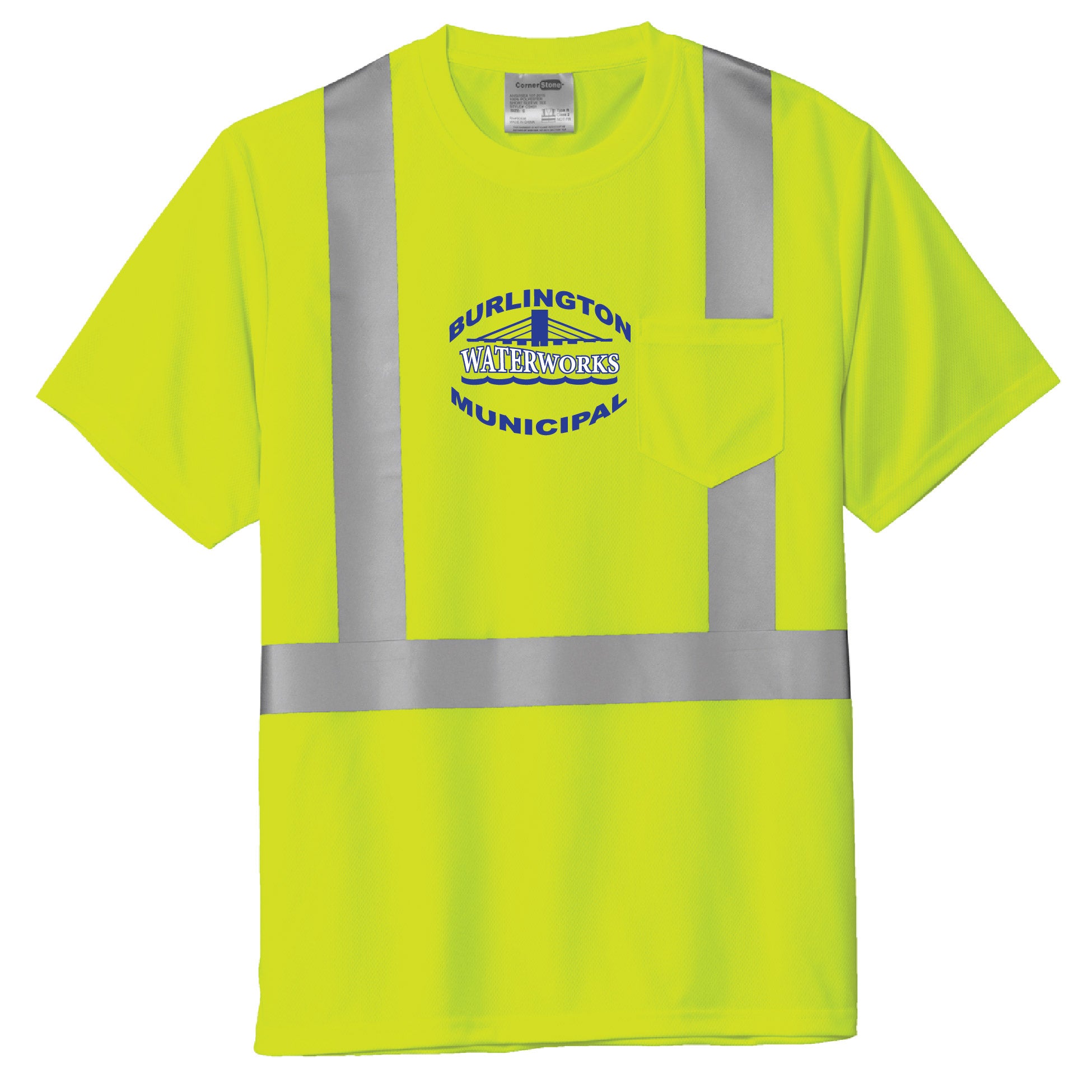 Burlington Waterworks ANSI 107 Class 2 Mesh T-Shirt