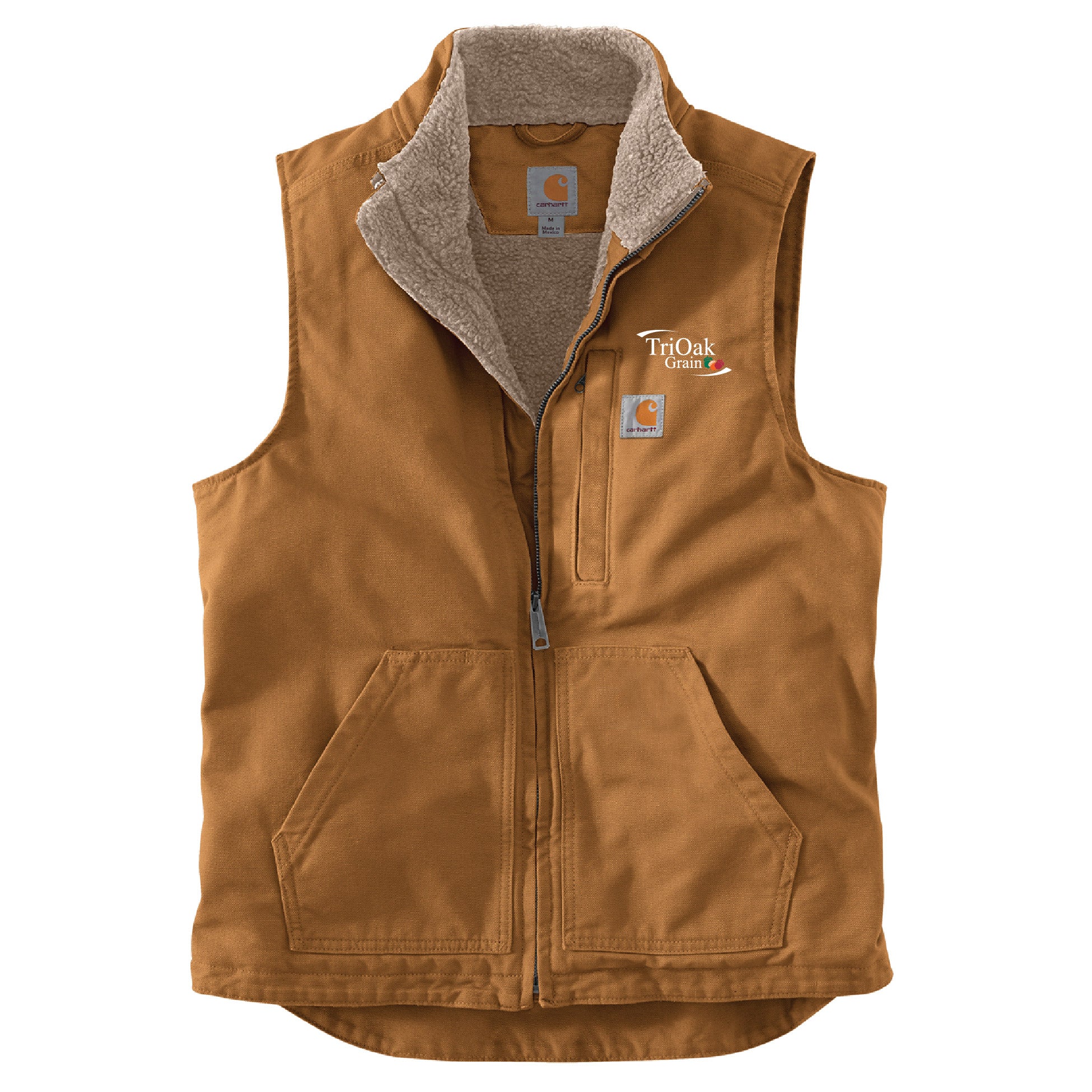 Tri Oak Carhartt Sherpa-Lined Mock Neck Vest