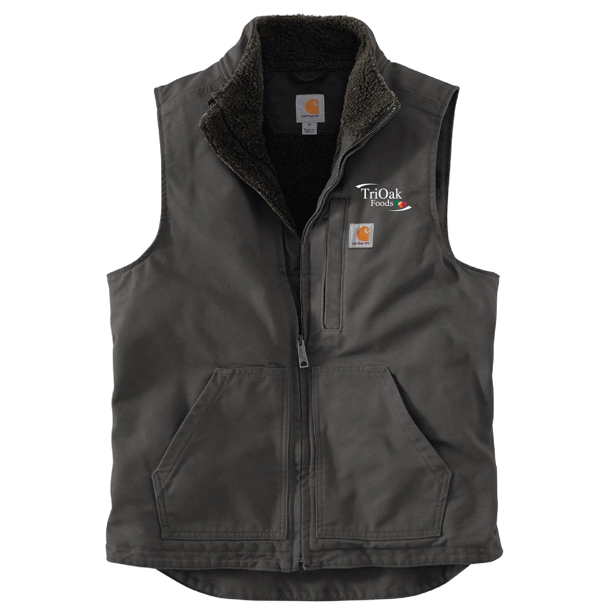 Tri Oak Carhartt Sherpa-Lined Mock Neck Vest