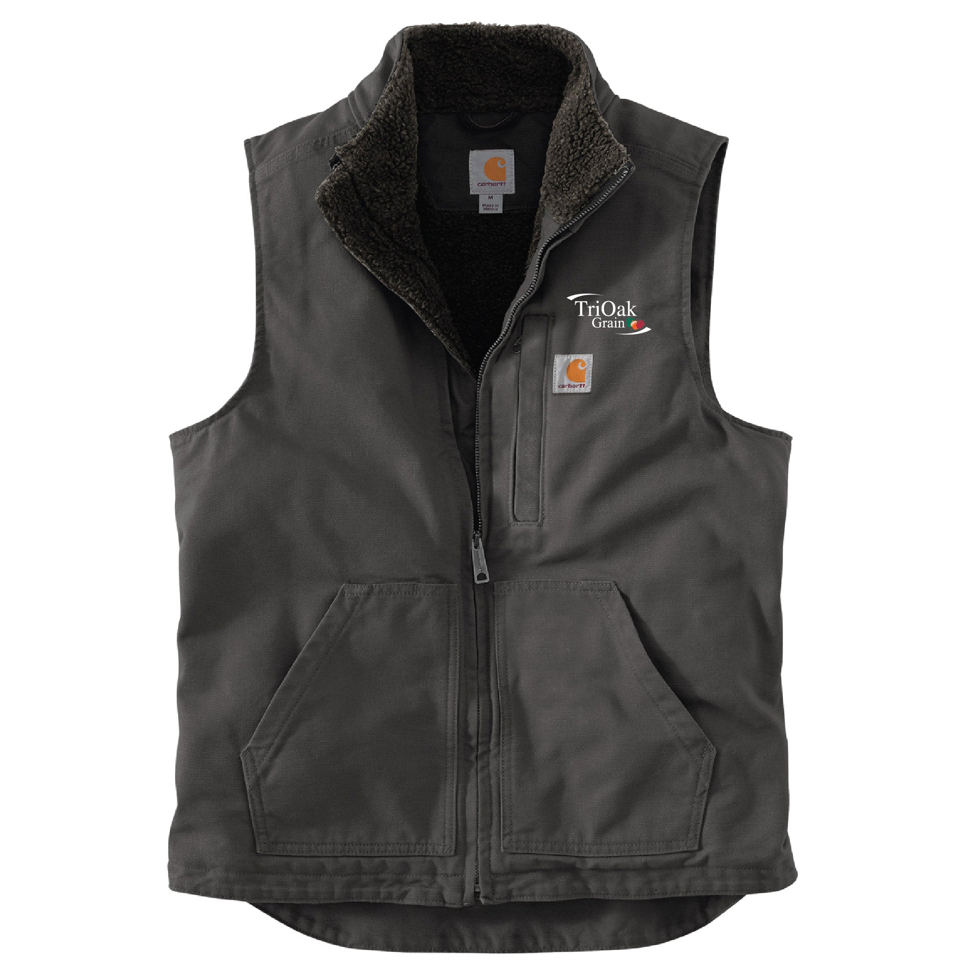 Tri Oak Carhartt Sherpa-Lined Mock Neck Vest