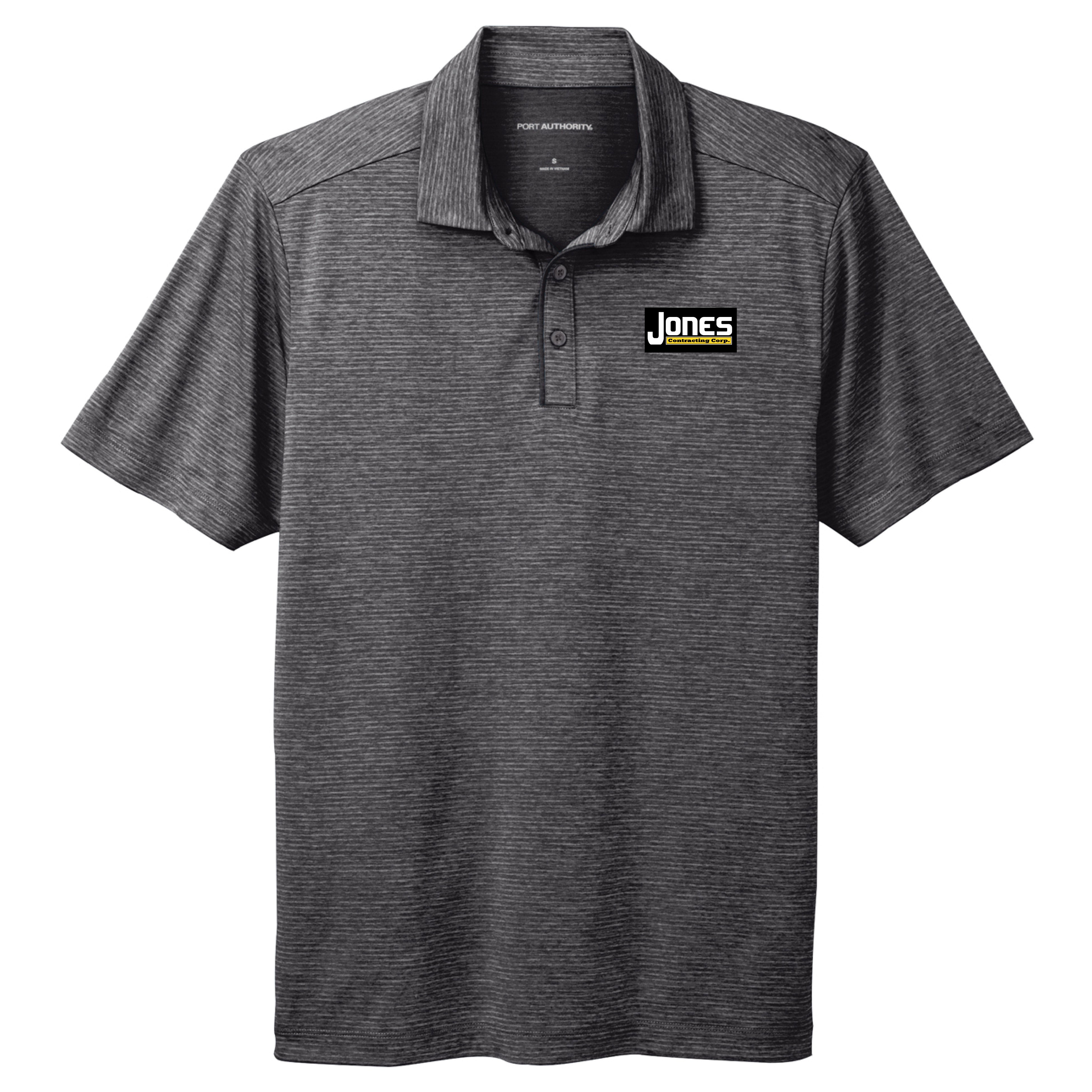 Jones Contracting Shadow Stripe Polo
