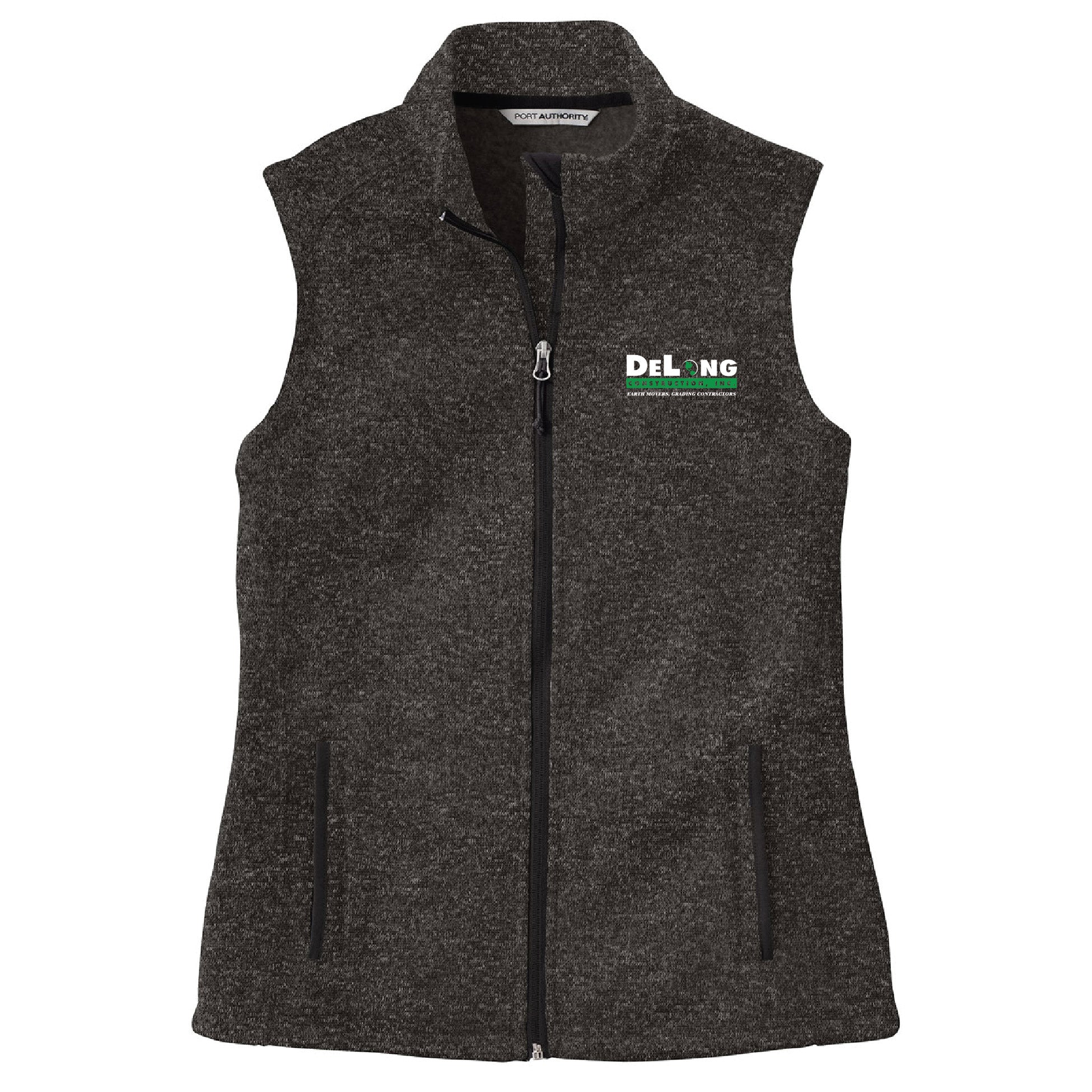 DeLong Construction Sweater Fleece Vest
