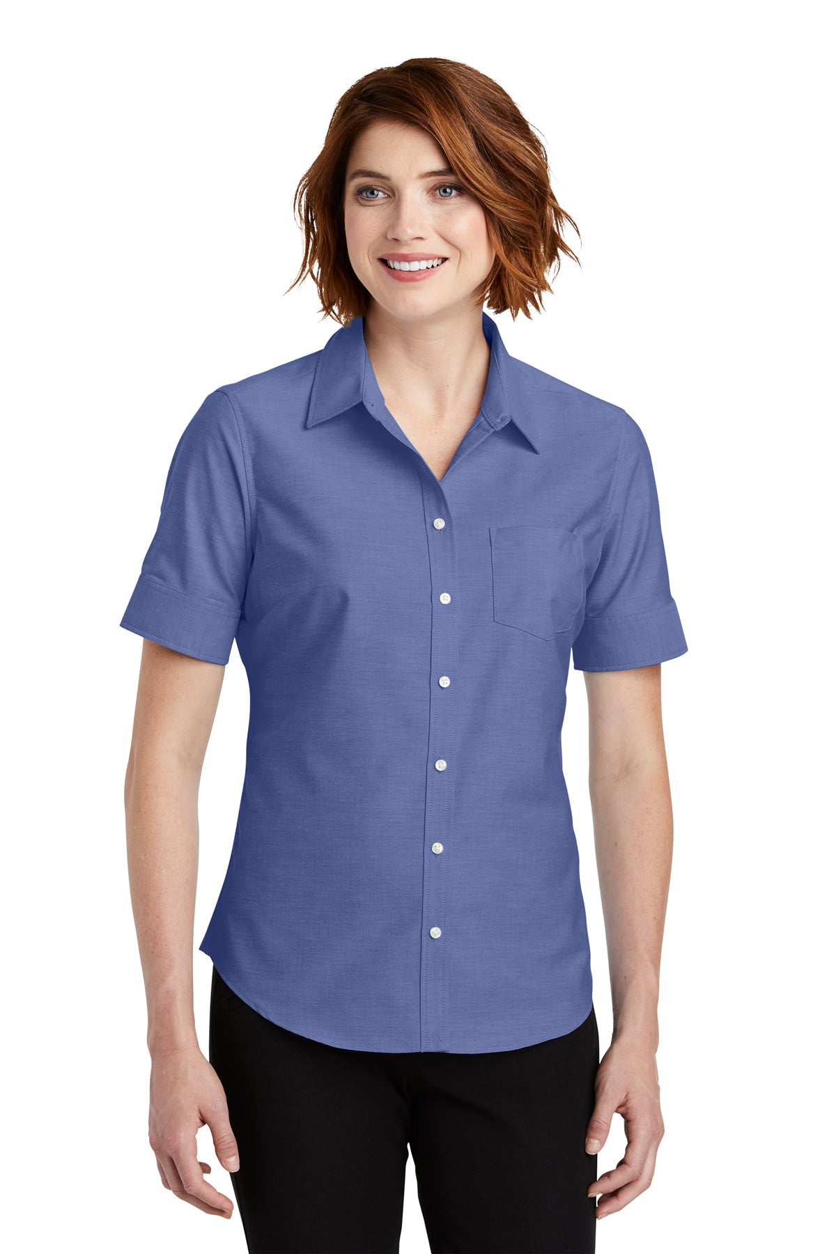 F&M Bank & Trust Ladies Short Sleeve Oxford Shirt