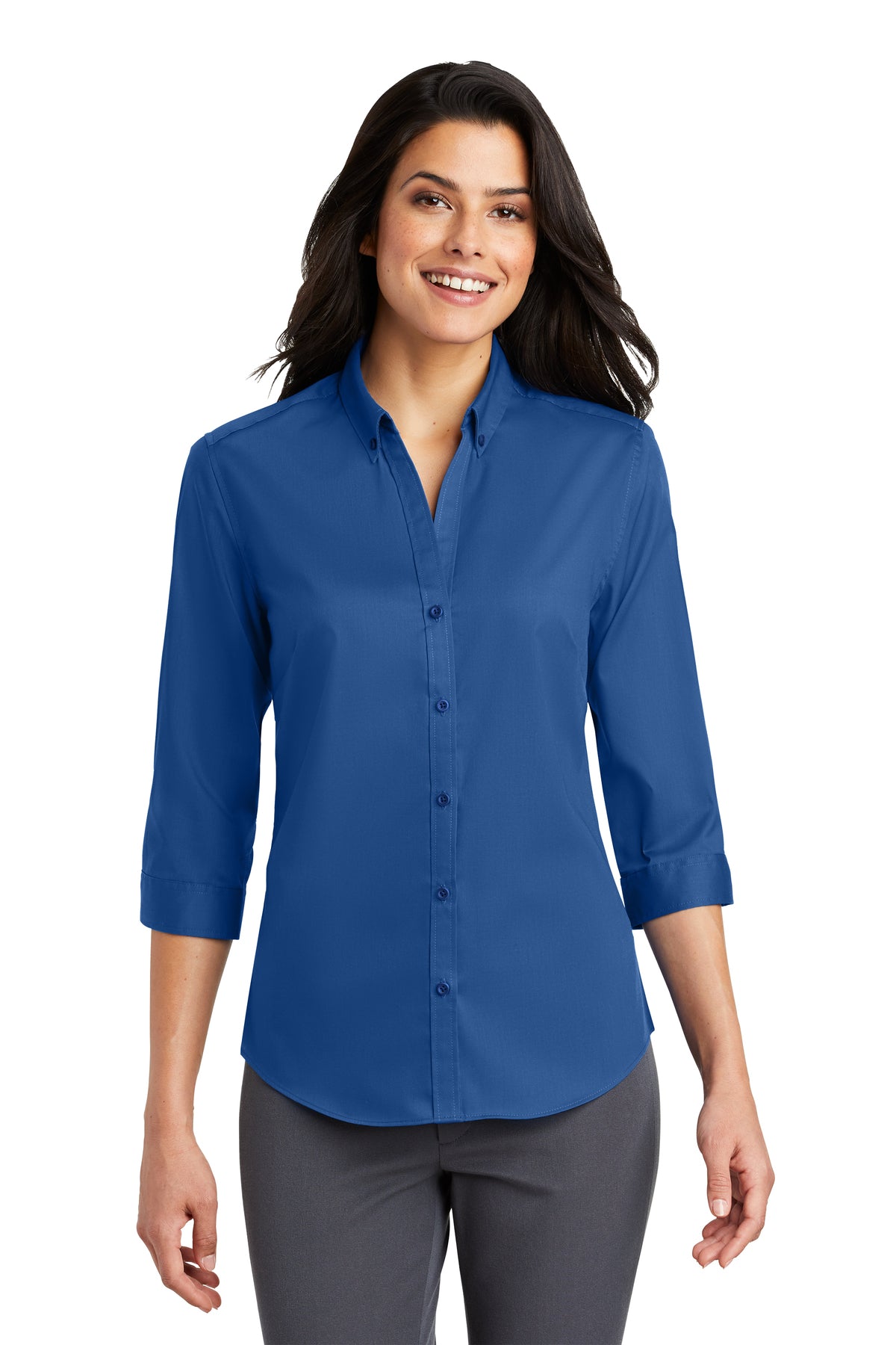 F&M Bank & Trust Ladies 3/4-Sleeve Twill Shirt