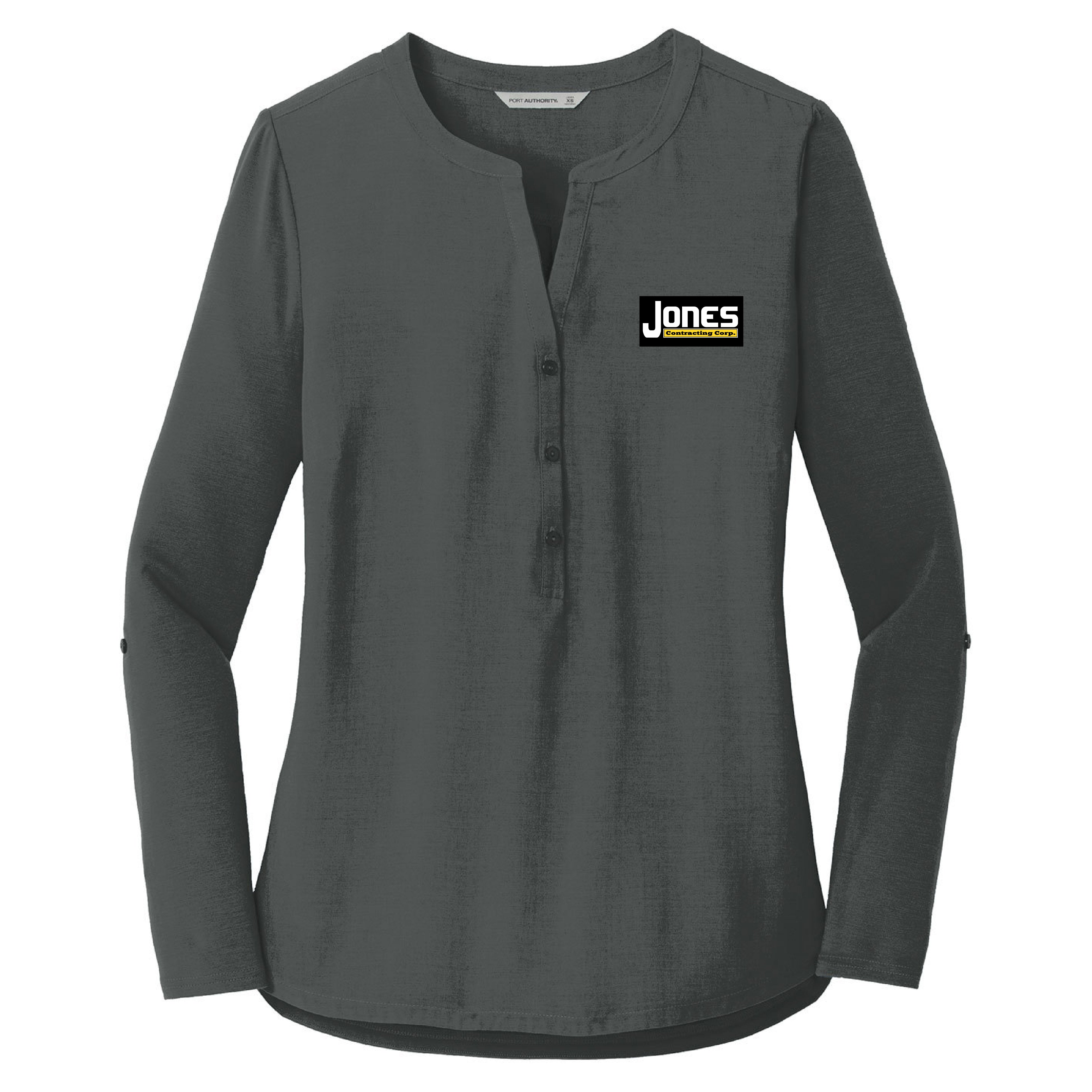 Jones Contracting Ladies Concept Henley Tunic
