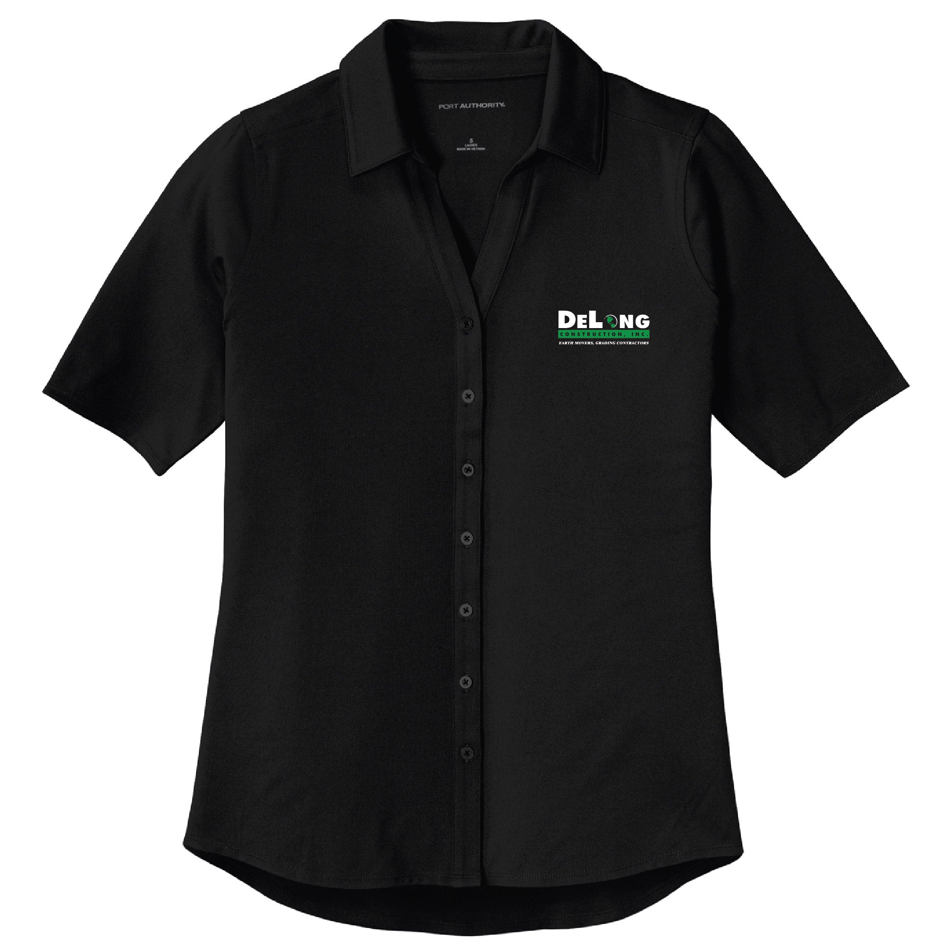 DeLong Construction Ladies City Stretch Top