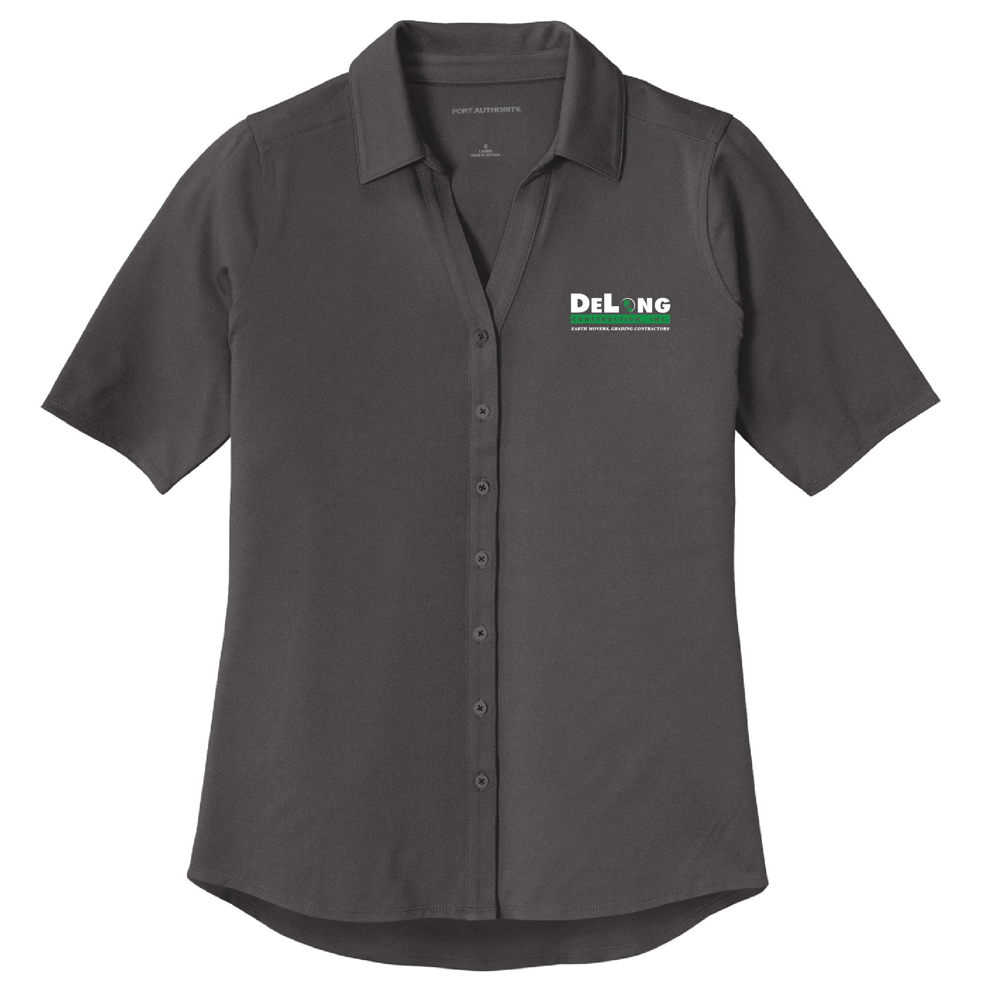 DeLong Construction Ladies City Stretch Top