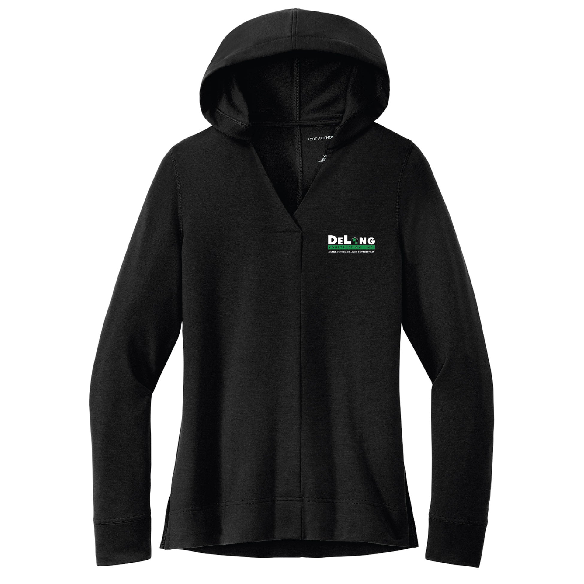 DeLong Construction Ladies Microterry Pullover