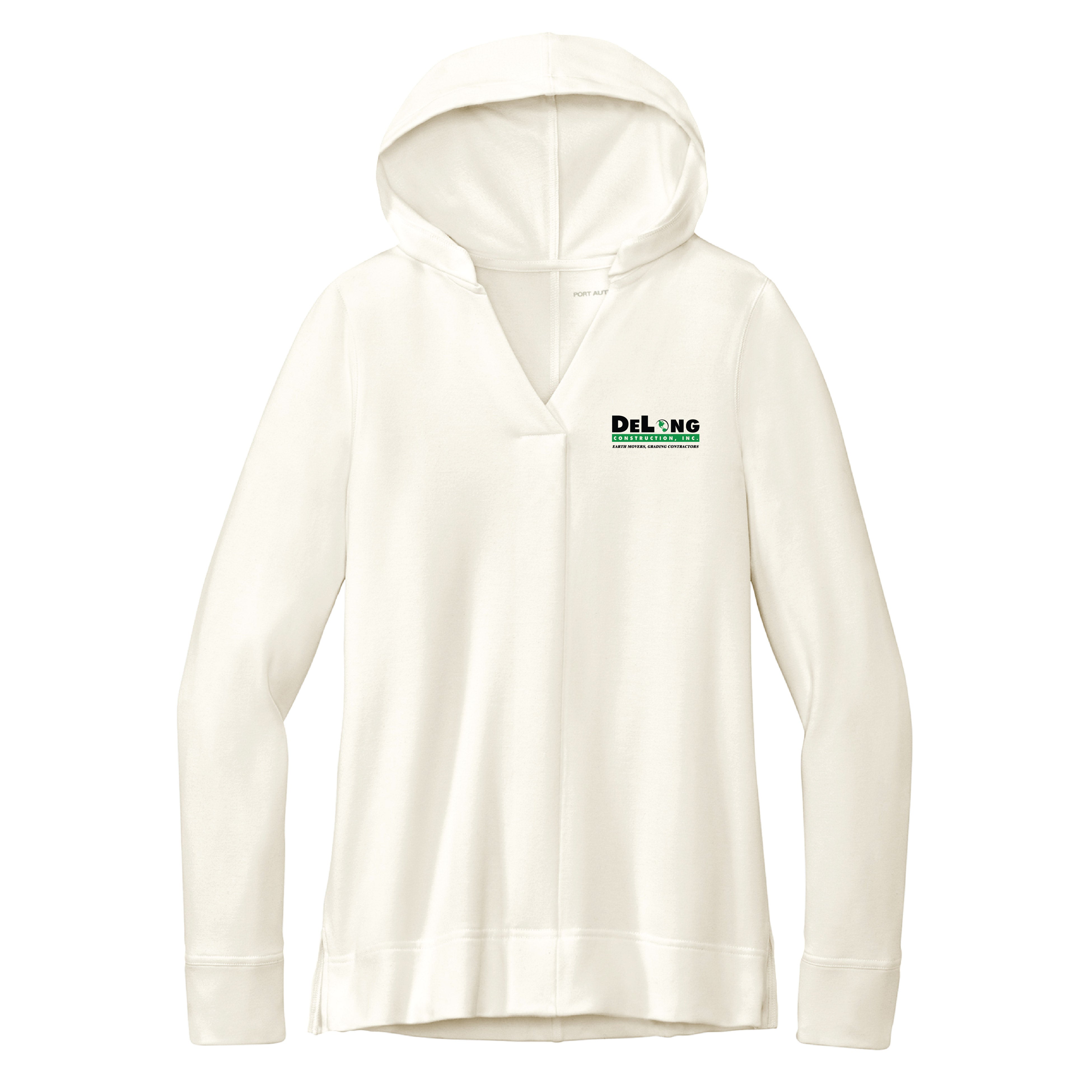 DeLong Construction Ladies Microterry Pullover