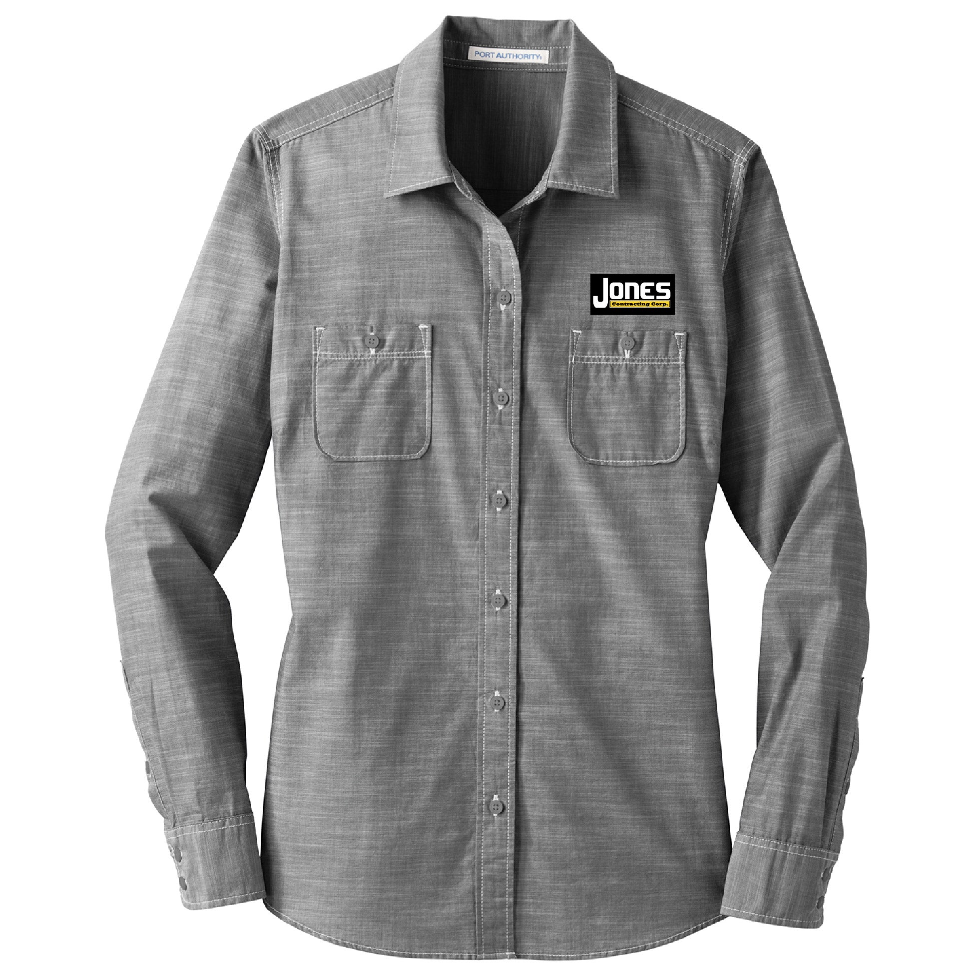 Jones Contracting Ladies Slub Chambray Shirt