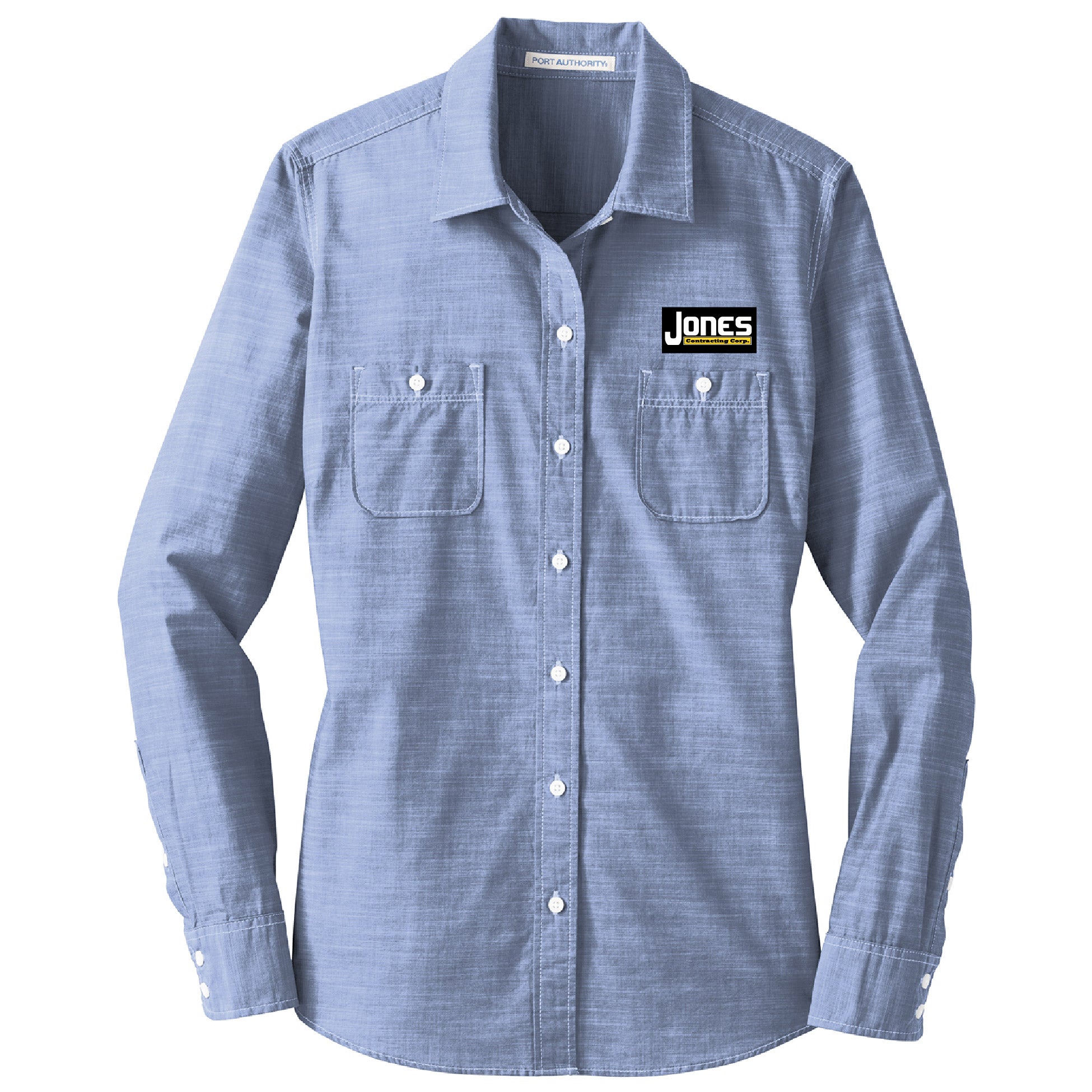 Jones Contracting Ladies Slub Chambray Shirt