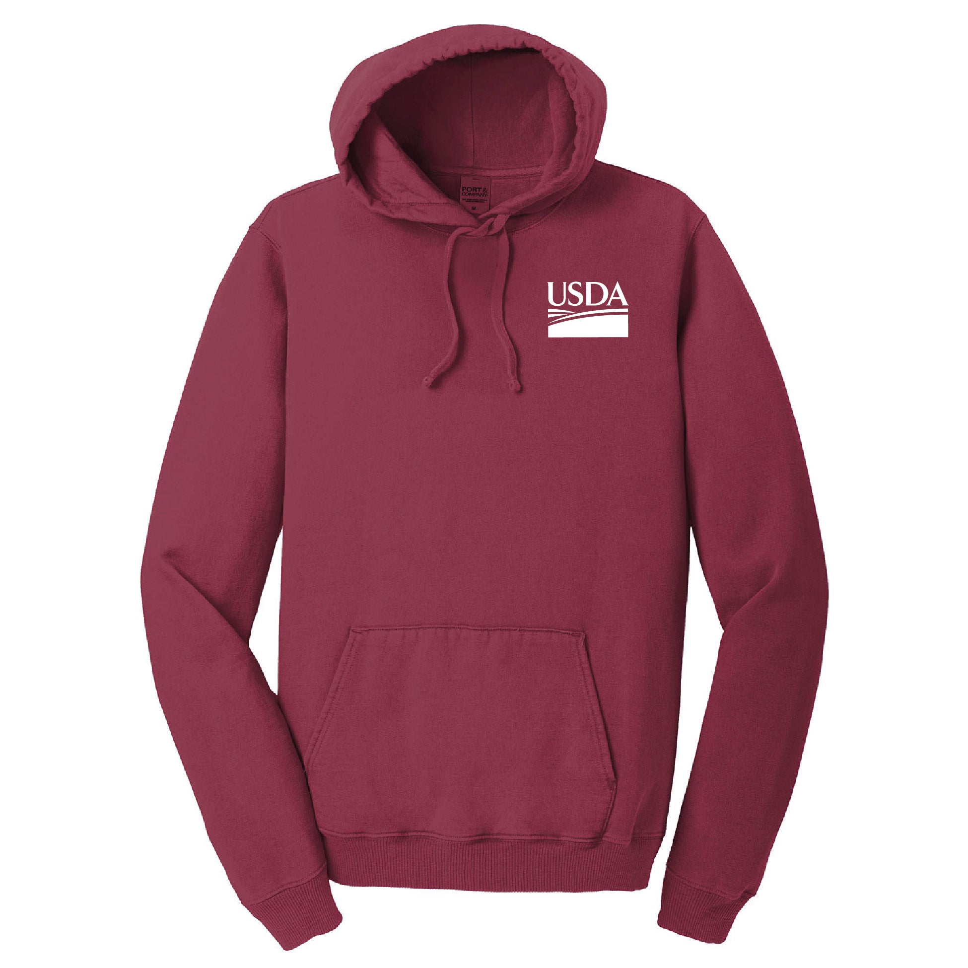 USDA Garment-Dyed Pullover Hooded Sweatshirt