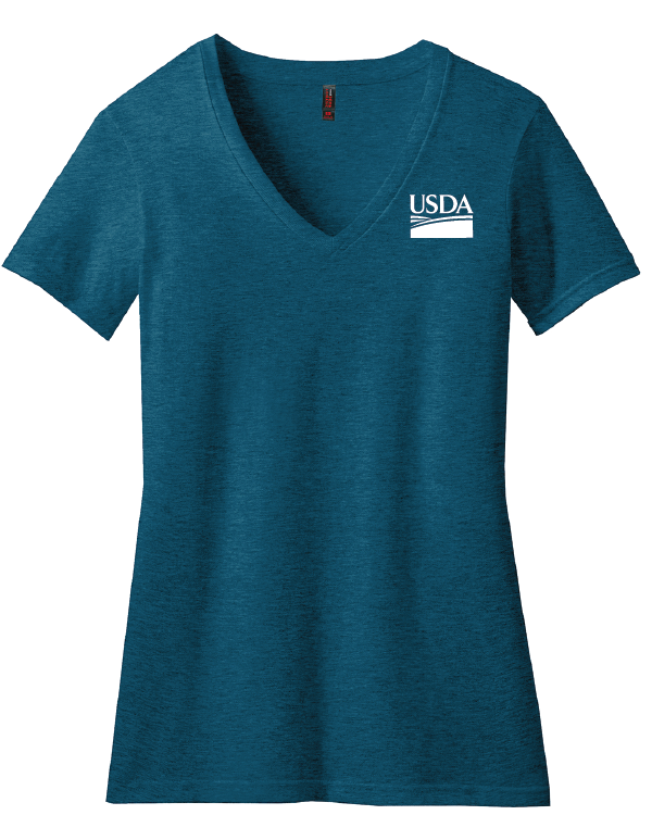 USDA Ladies Perfect Blend Vneck Tee