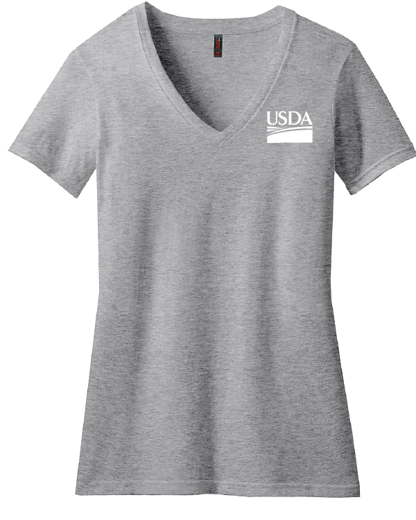 USDA Ladies Perfect Blend Vneck Tee