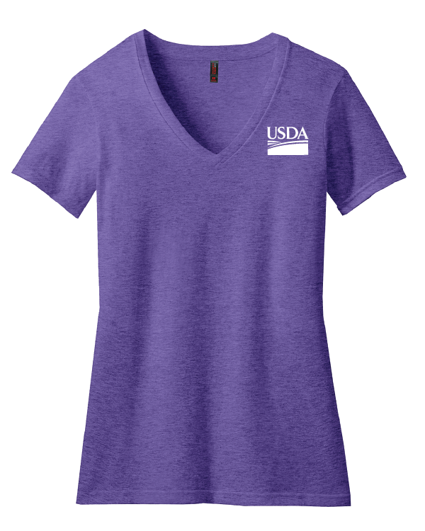 USDA Ladies Perfect Blend Vneck Tee