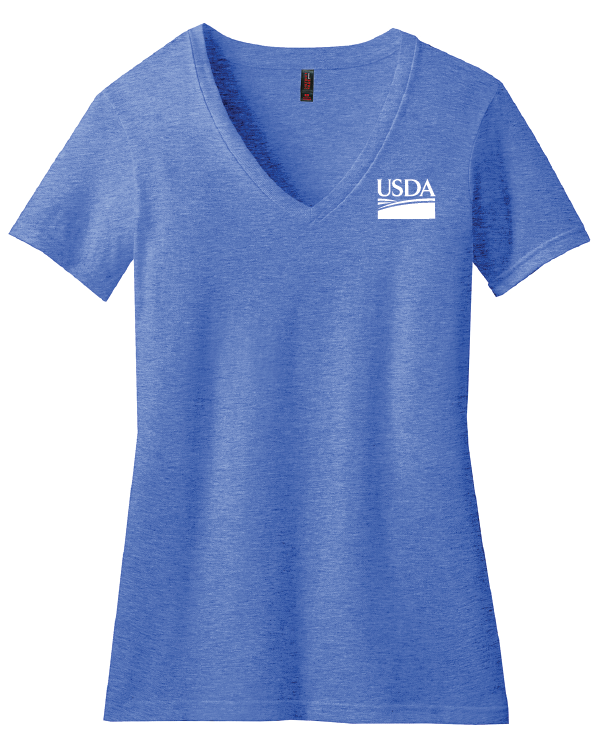 USDA Ladies Perfect Blend Vneck Tee