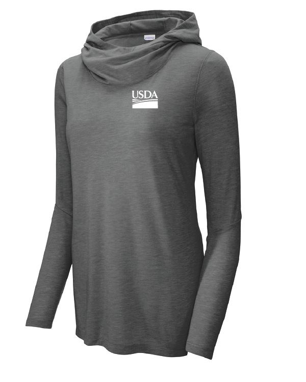 USDA Ladies Triblend Longsleeve Hoodie