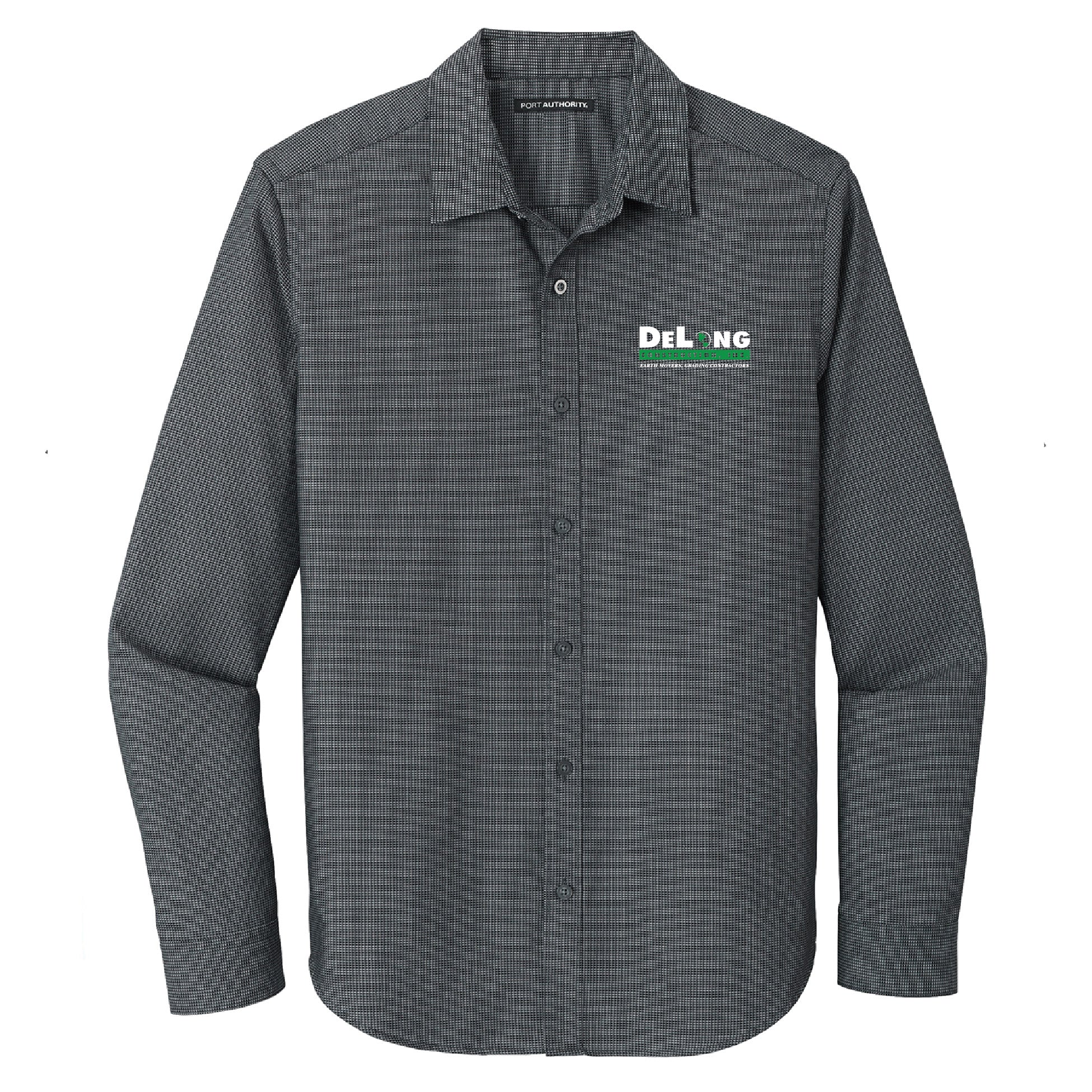 DeLong Construction Button Down Longsleeve