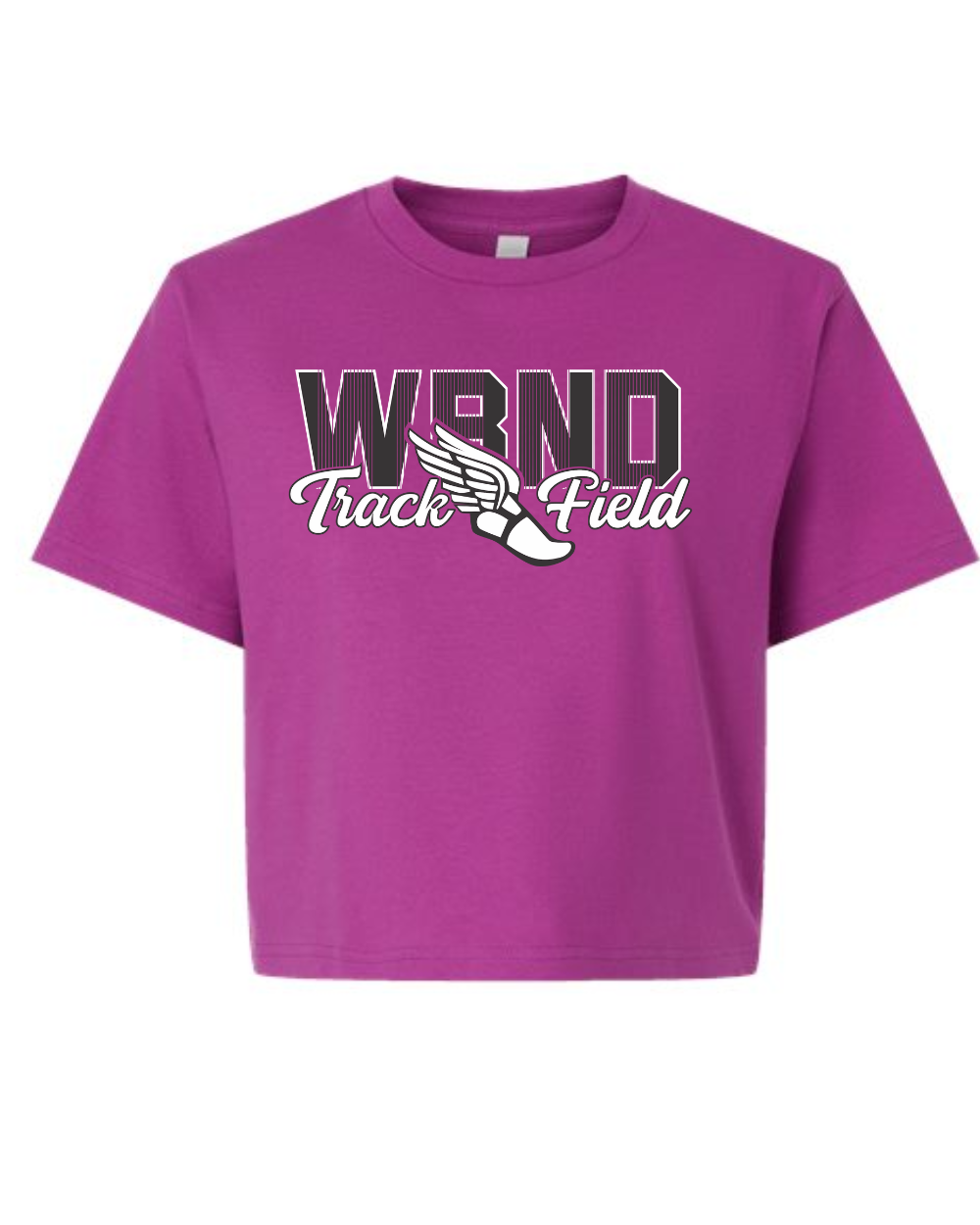 WBND Track 2025 Ladies Boxy Crop T-Shirt