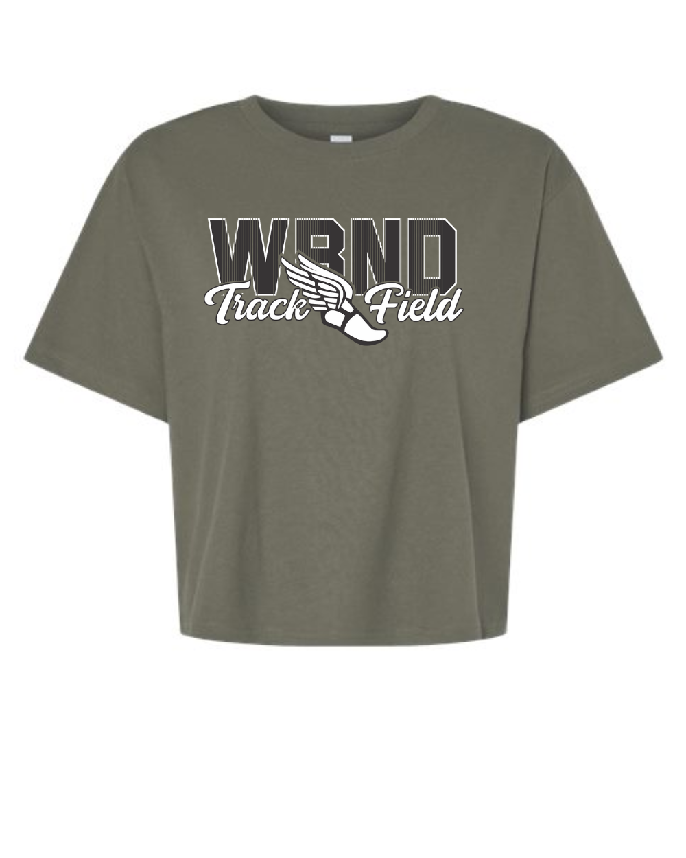 WBND Track 2025 Ladies Boxy Crop T-Shirt